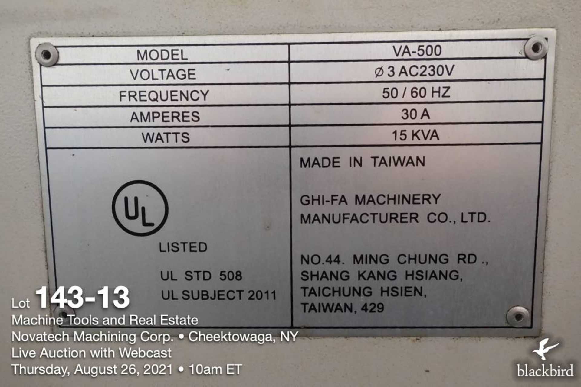 Twinhorn VA500 CNC Vertical Machining Center, 2006 - Image 14 of 15