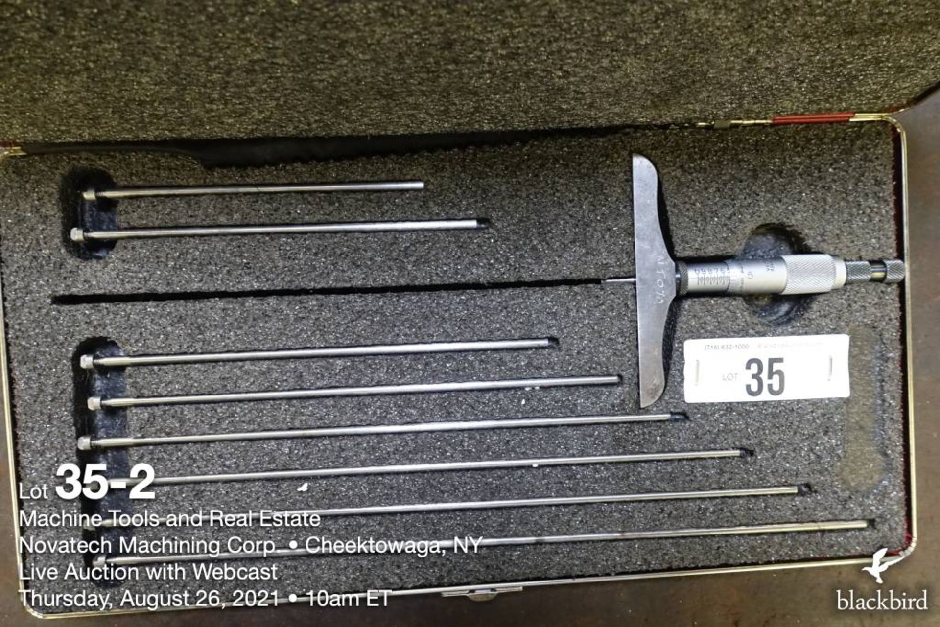 Starrett #445 depth micrometer set - Image 2 of 3