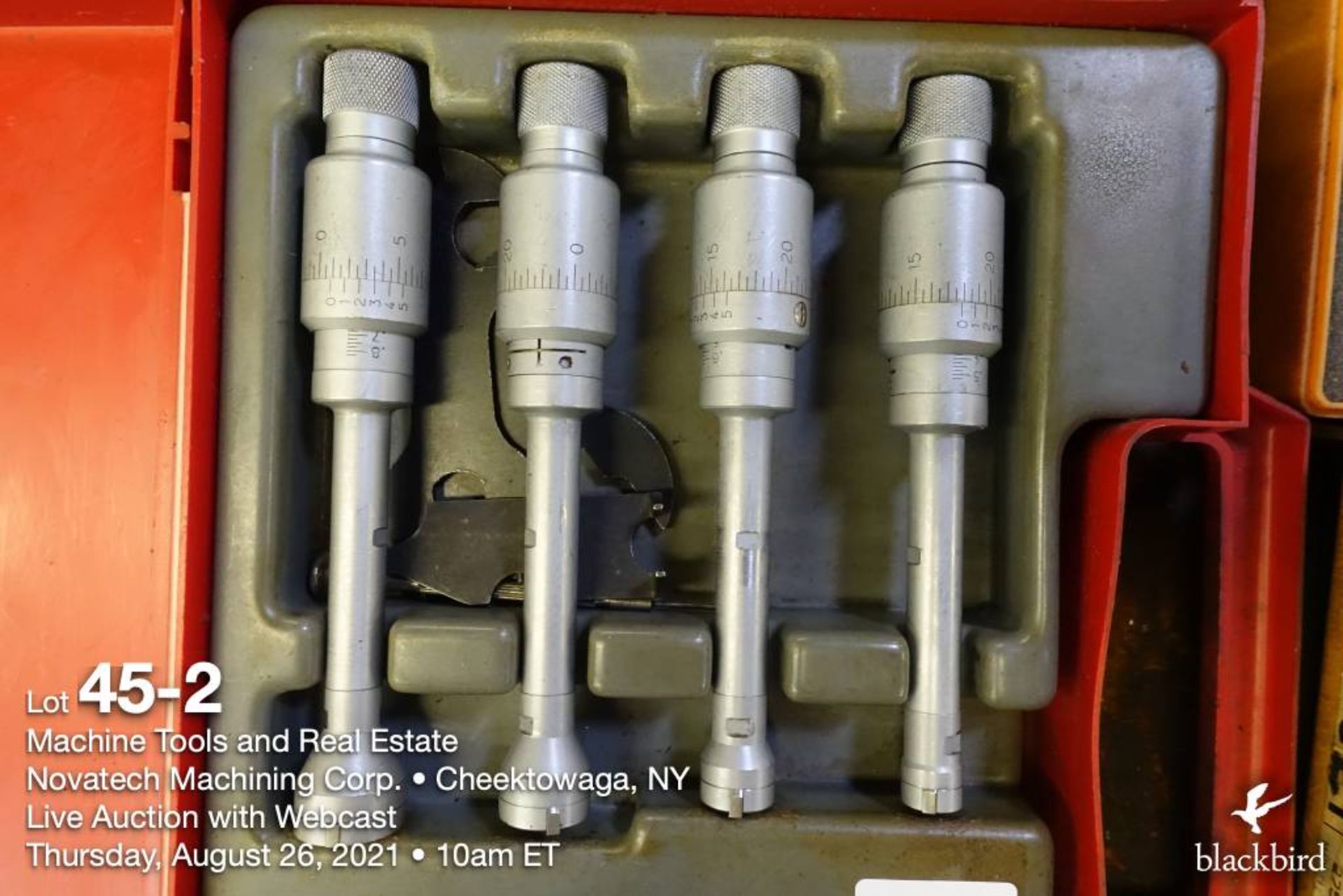 Lot of Etalon bore gauge micrometer sets, .4"-.5", .5"-.6", .6"-.7", .7"-.8" - Image 2 of 3