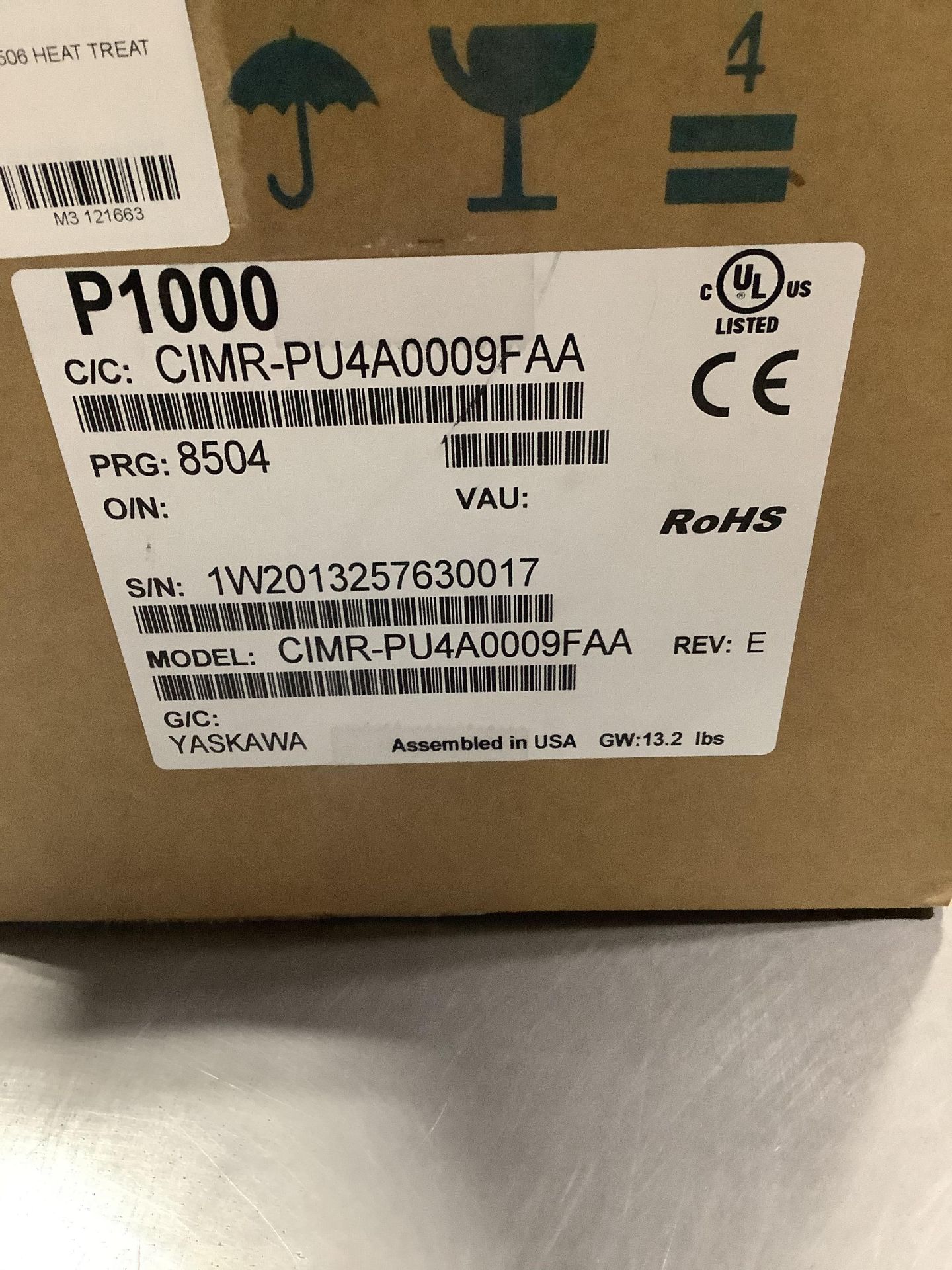 NEW IN BOX Yaskawa CIMR-PU4A0009FAA Variable Control Drive - Image 4 of 4