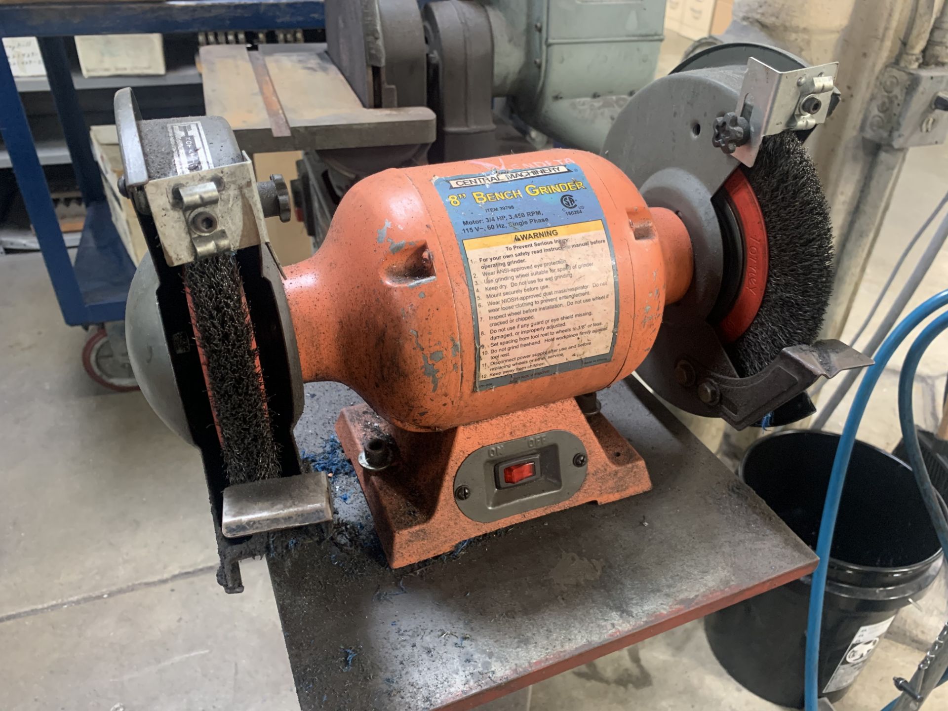 8" Central Machinery Bench Grinder - Image 3 of 3