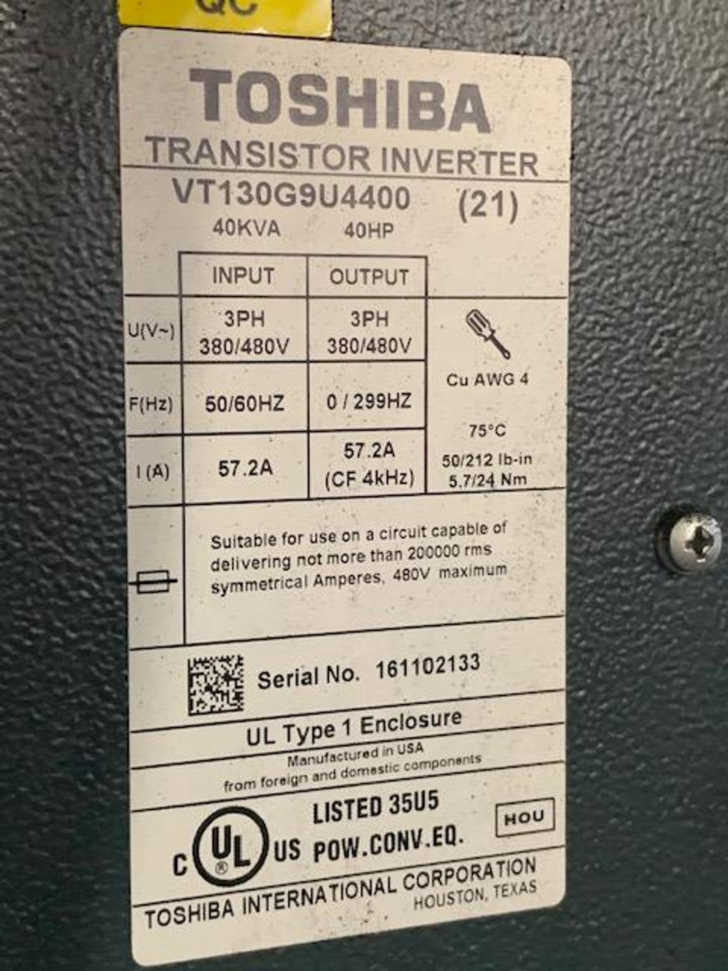 Dayco Disc233 Profiler #1 Machine, 40 HP Toshiba Drive - Image 10 of 12