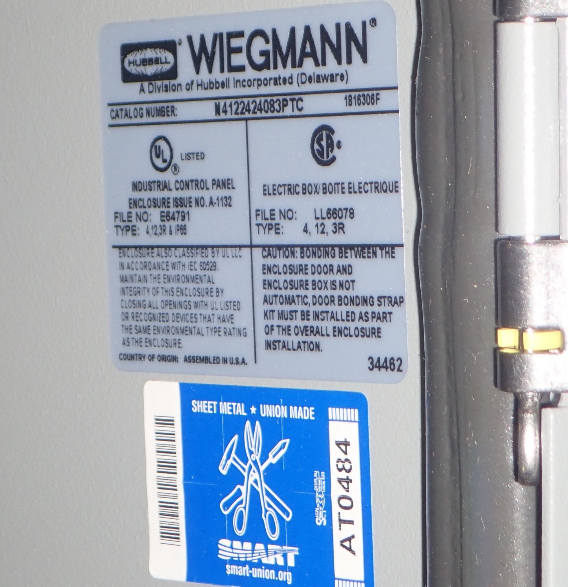 Lot of (2) Wiegmann Electrical Boxes - Image 6 of 6