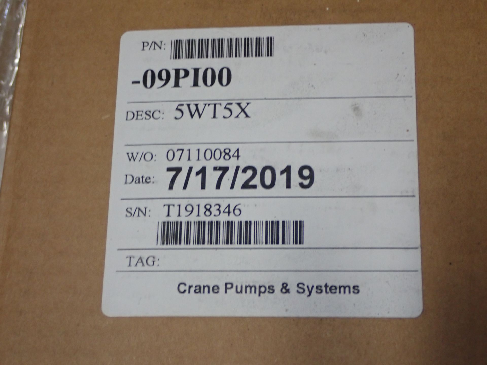 Crane Pumps & Systems #09PI00 - Image 7 of 8