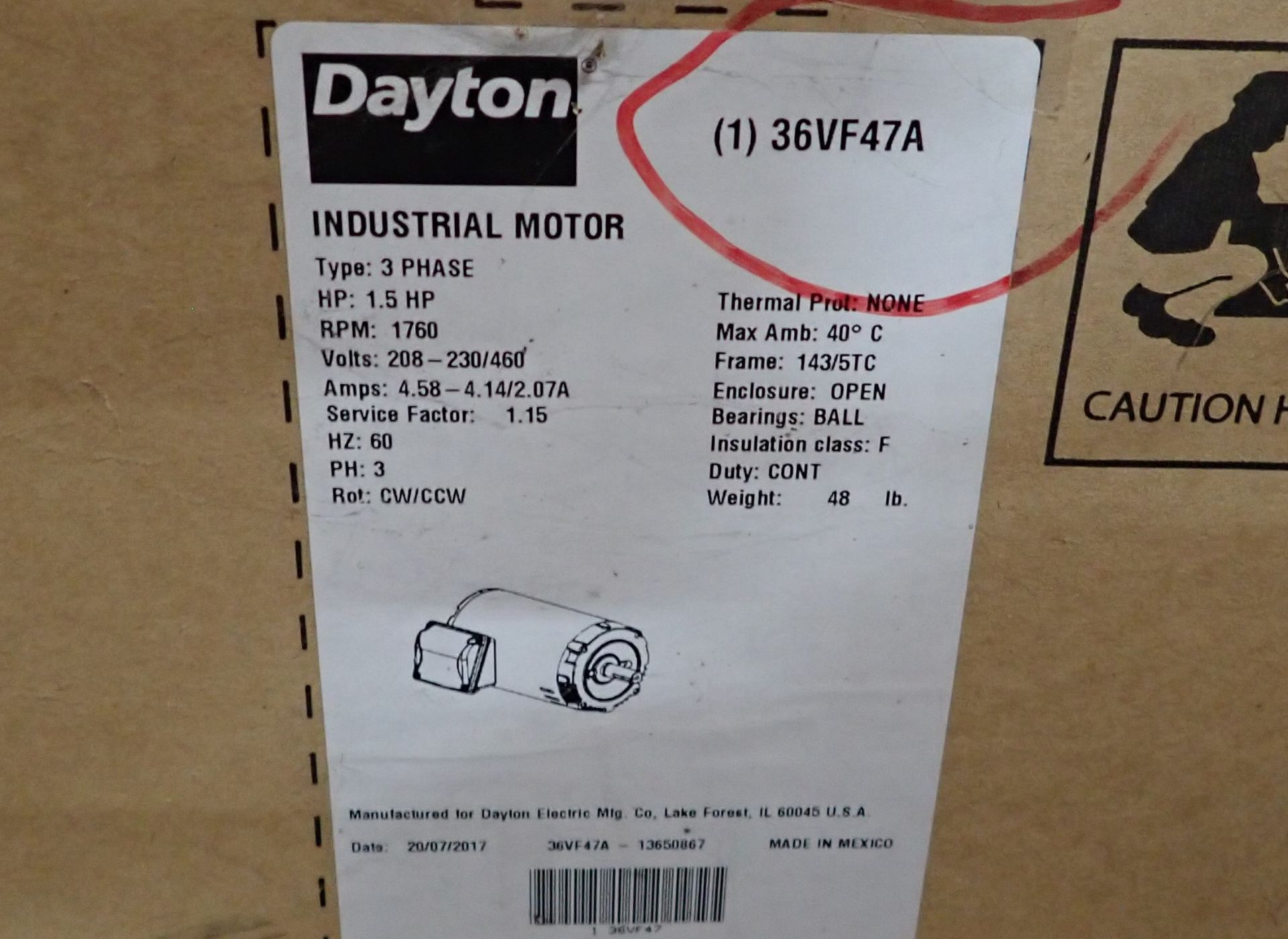 Lot of (4) Dayton Motors - Image 5 of 9