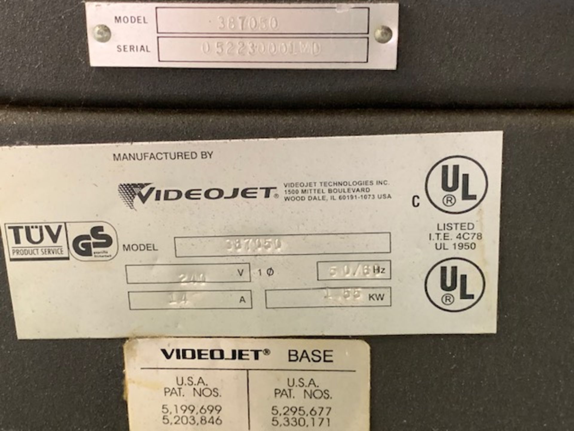 VideoJet 7200 Printer System w/ Ext Table - Image 5 of 10