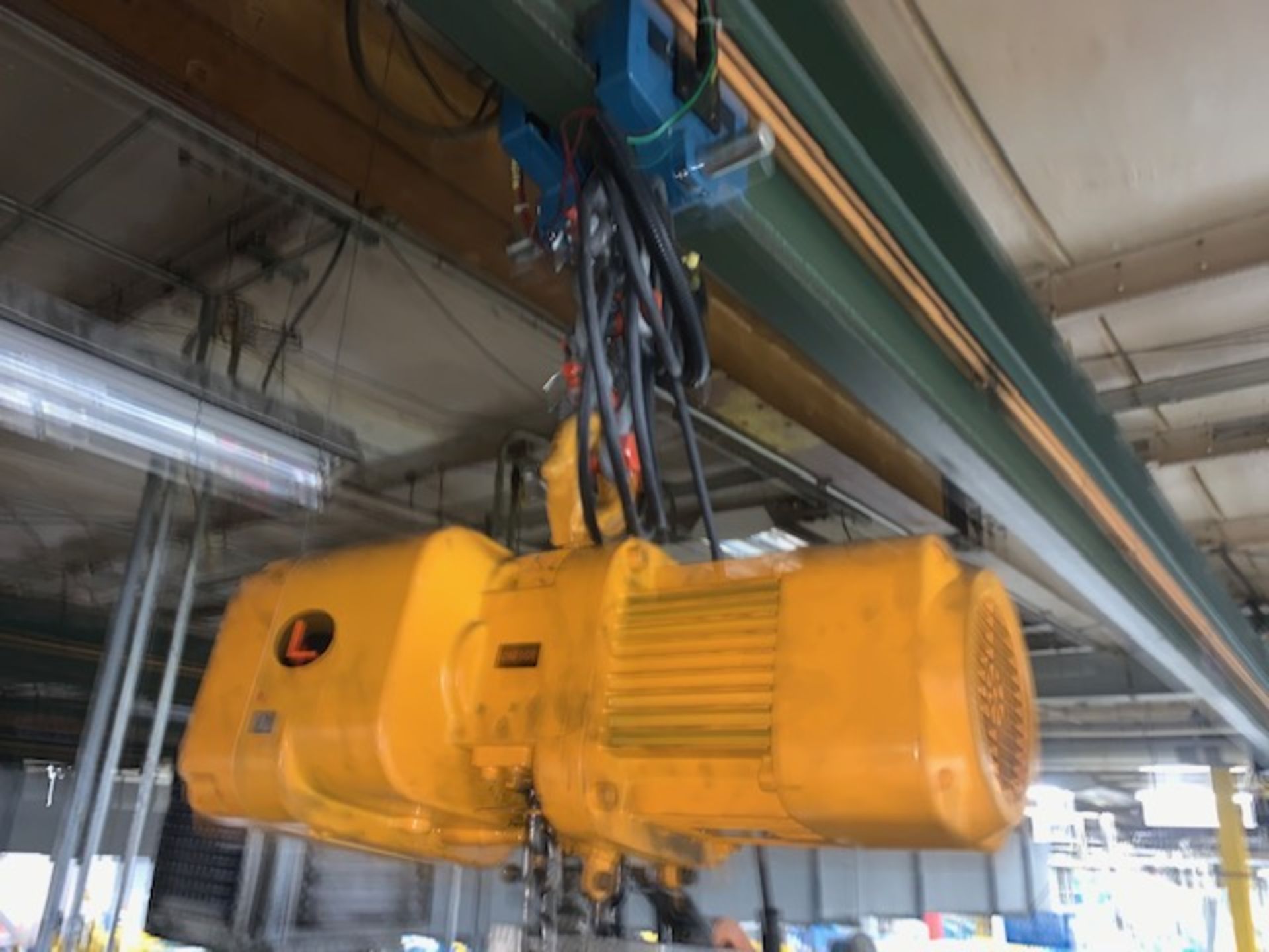 2 Ton Harrington Electric Hoist w/ Pendant, Manual Trolley, 14 FPM, Mfg'd: 2019 - Image 5 of 7