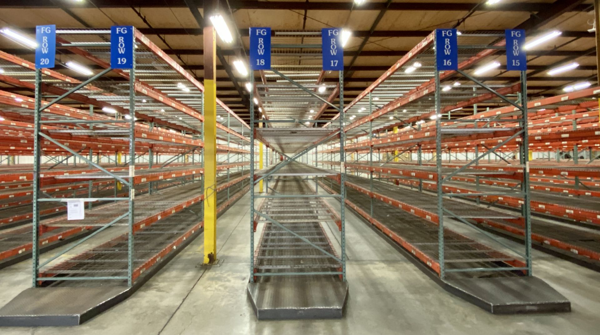 Lot of (7) Line of Pallet Racking - Image 2 of 2
