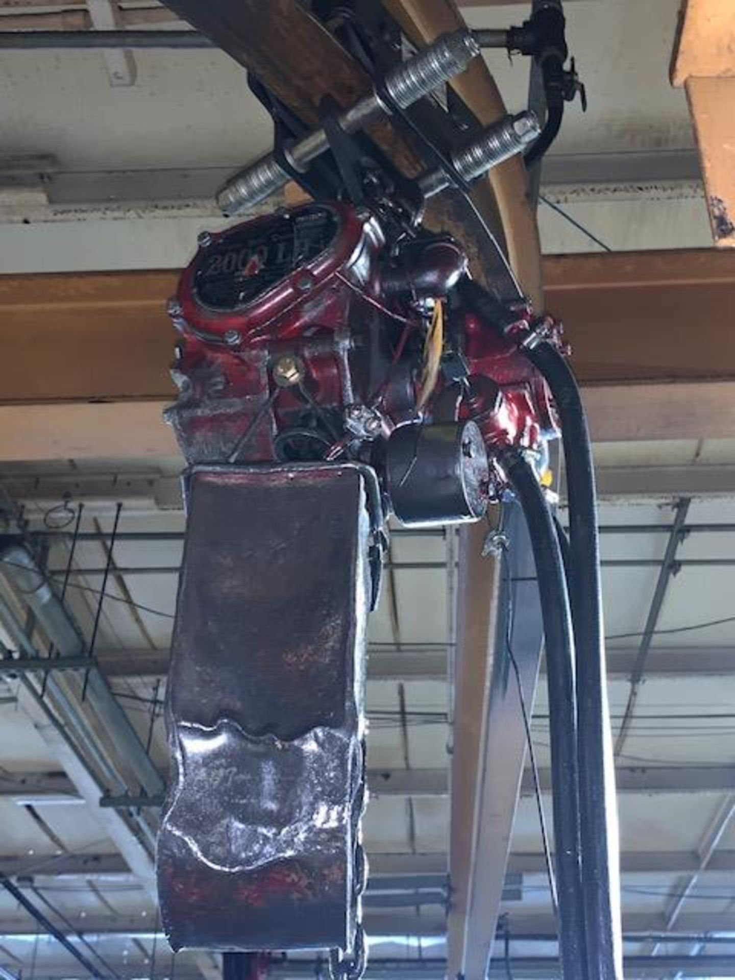 1 Ton Power Vane Air Hoist w/ Manual Trolley, Mod# CP-1200 - Image 3 of 4