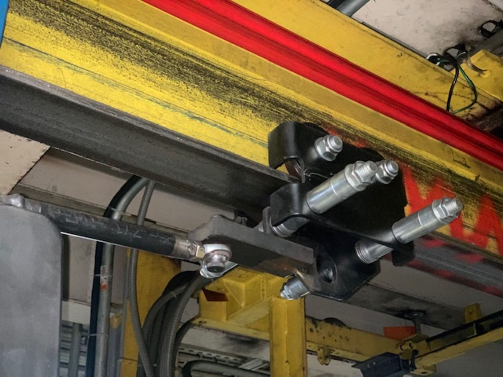 1 Ton Demag Electric Chain Hoist w/ Seperate Power Trolley Attached, Pendant Unit - Image 7 of 8