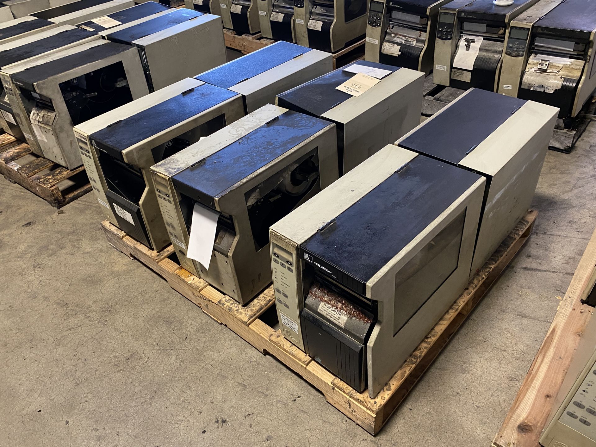Lot of (6) Zebra printers - 140 XiIIIPlus