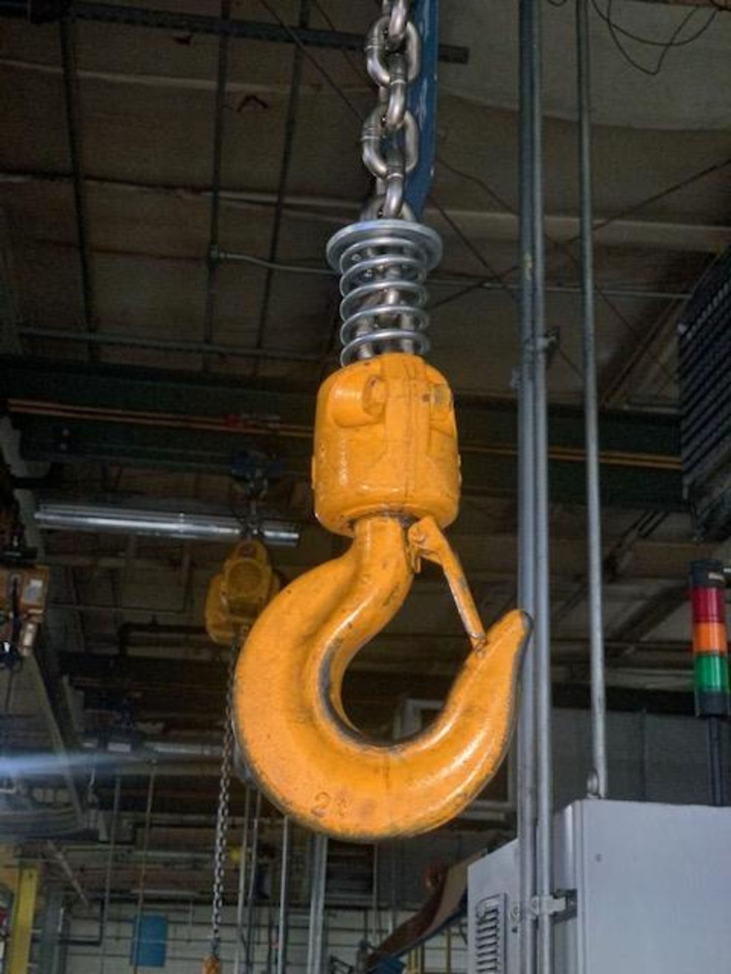 2 Ton Harrington Electric Hoist w/ Pendant, Manual Trolley, 14 FPM, Mfg'd: 2019 - Image 2 of 7