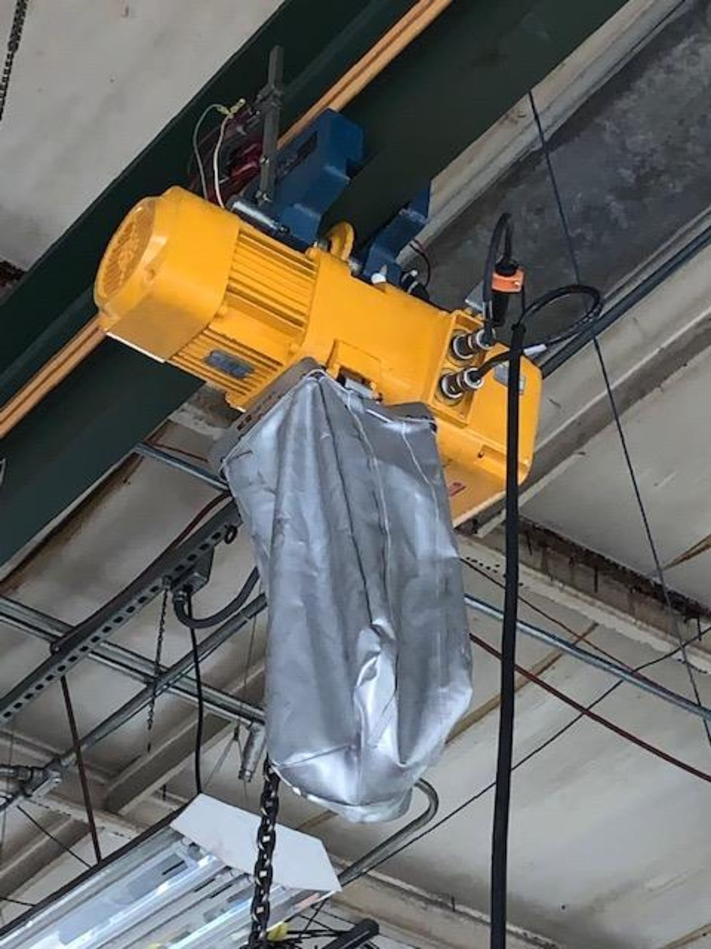 1 Ton Harrington Electric Chain Hoist w/ Pendant, 14 FPM, Mfg'd: 2018 - Image 4 of 5