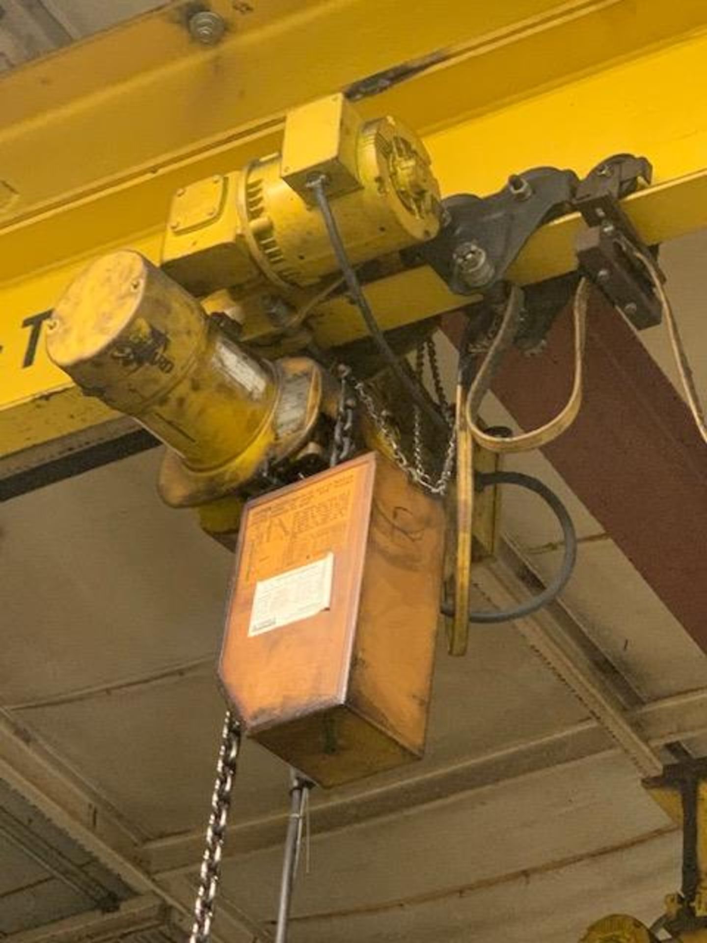 1 Ton Budgit Electric Chain Hoist, w/ Power Trolley & Pendant Controlled - Image 4 of 5
