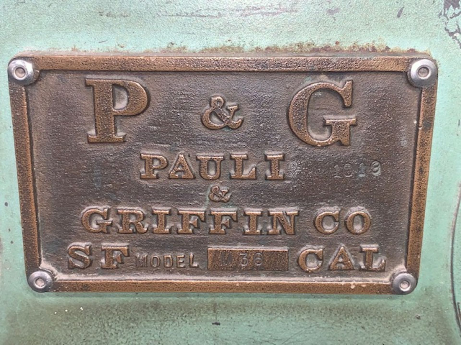 P & G (Pauli & Griffin Co.) Sand Blast Cabinet, Mod# M36 - Image 4 of 5