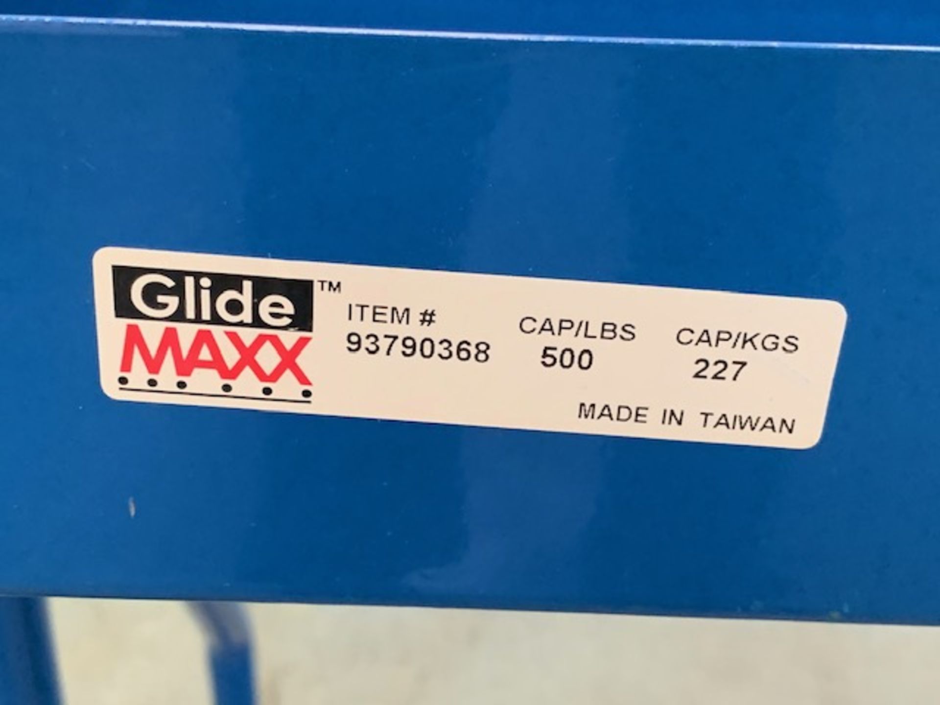 Glide Maxx 500 Lb. Cap. Cutting Torch 2 Wheel Cart, NICE - Image 4 of 4