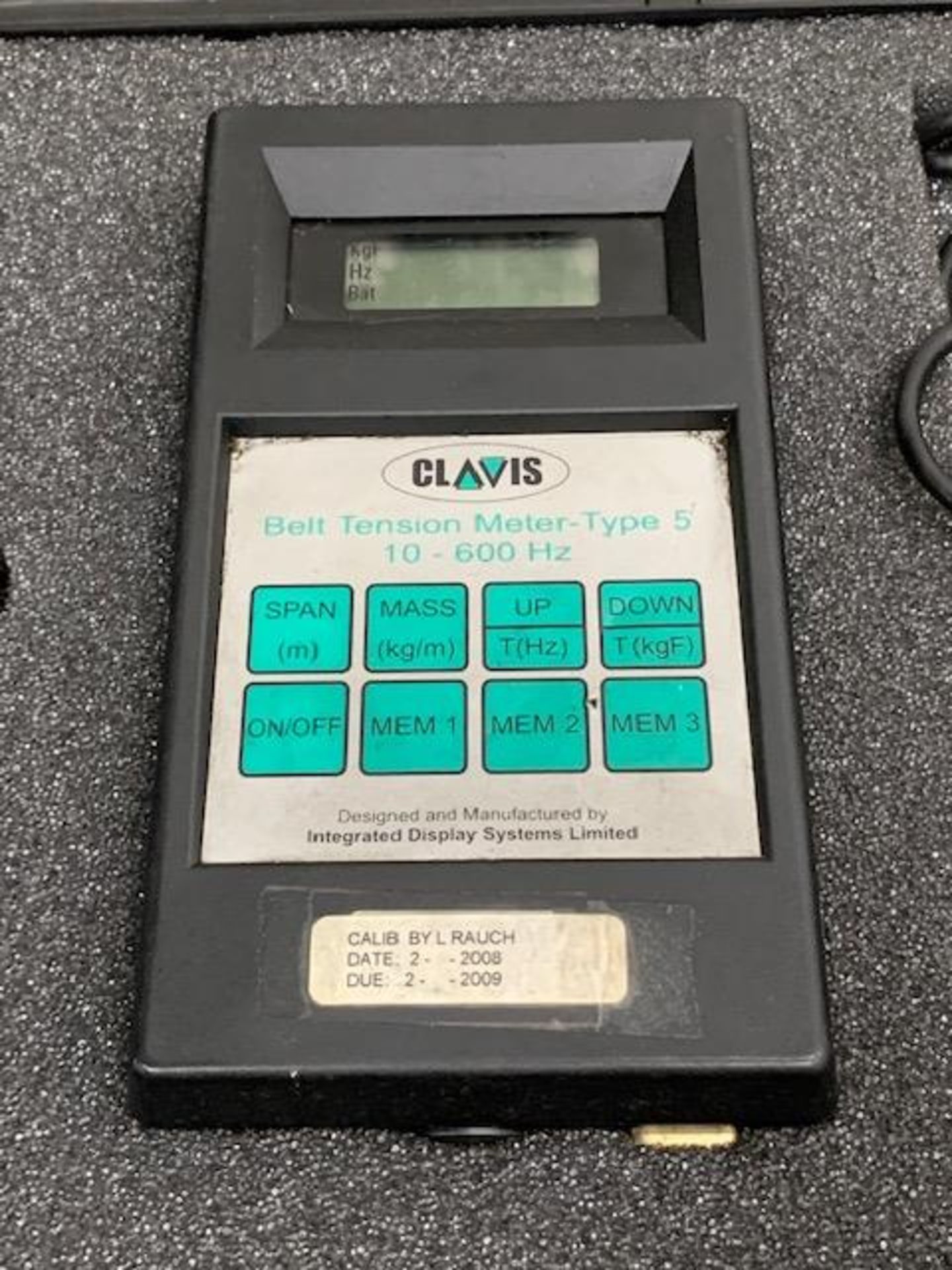 Clavis Type 5 Belt Tension Meter w/ Plastic Case - Image 2 of 6