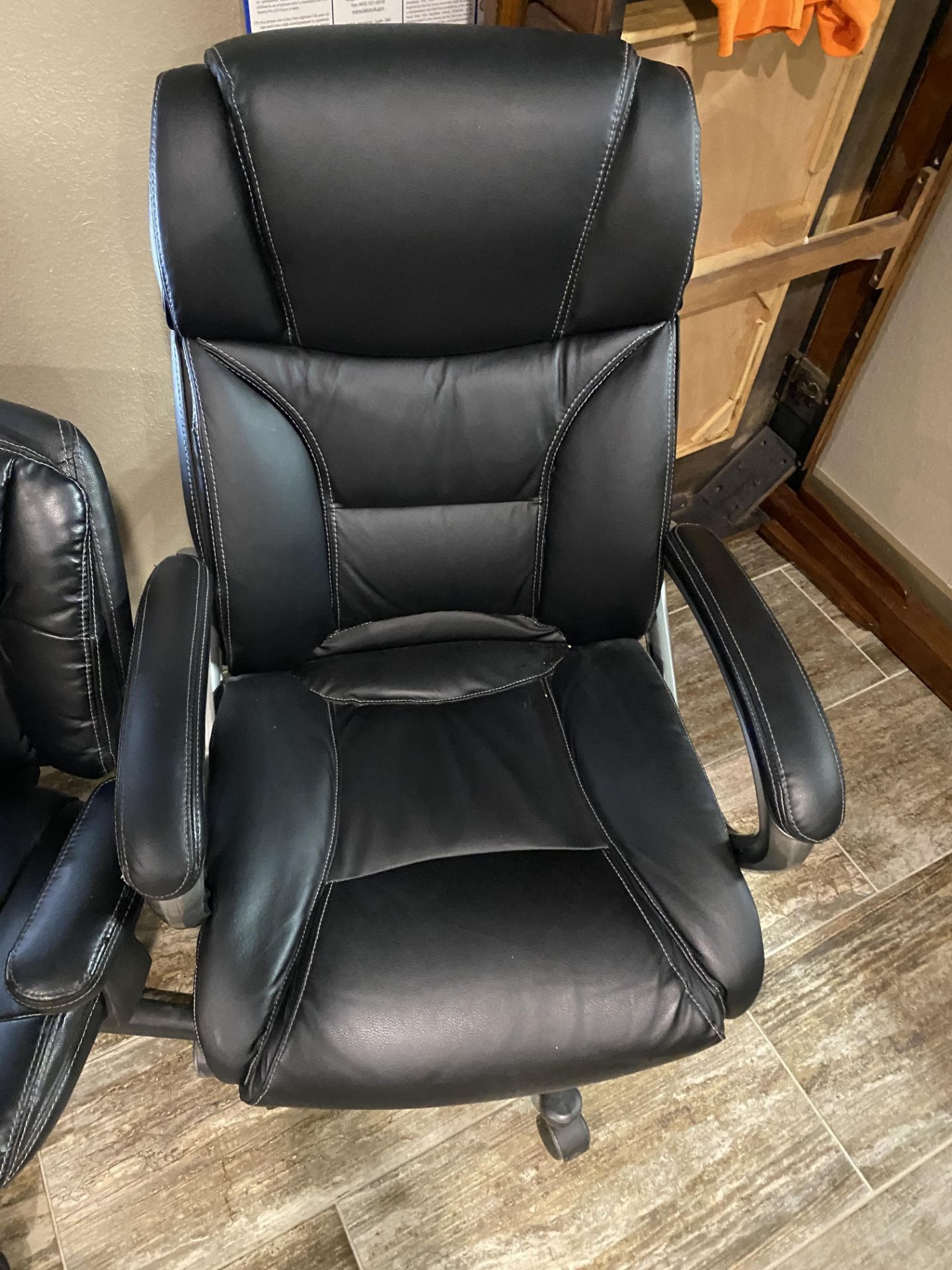 (2) Leather Office Chairs - Image 3 of 3