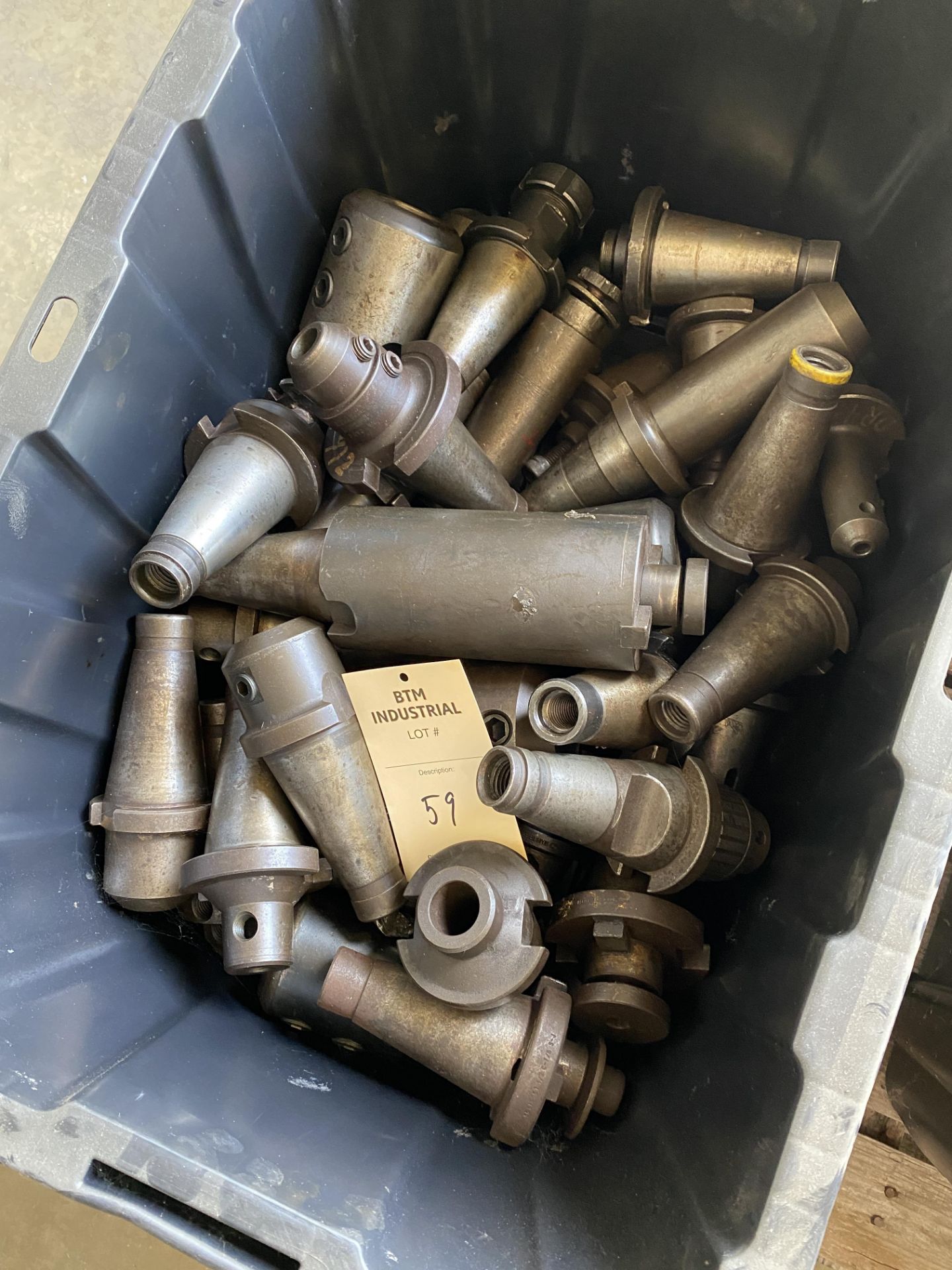 Bin of 50 Taper Tool Holders