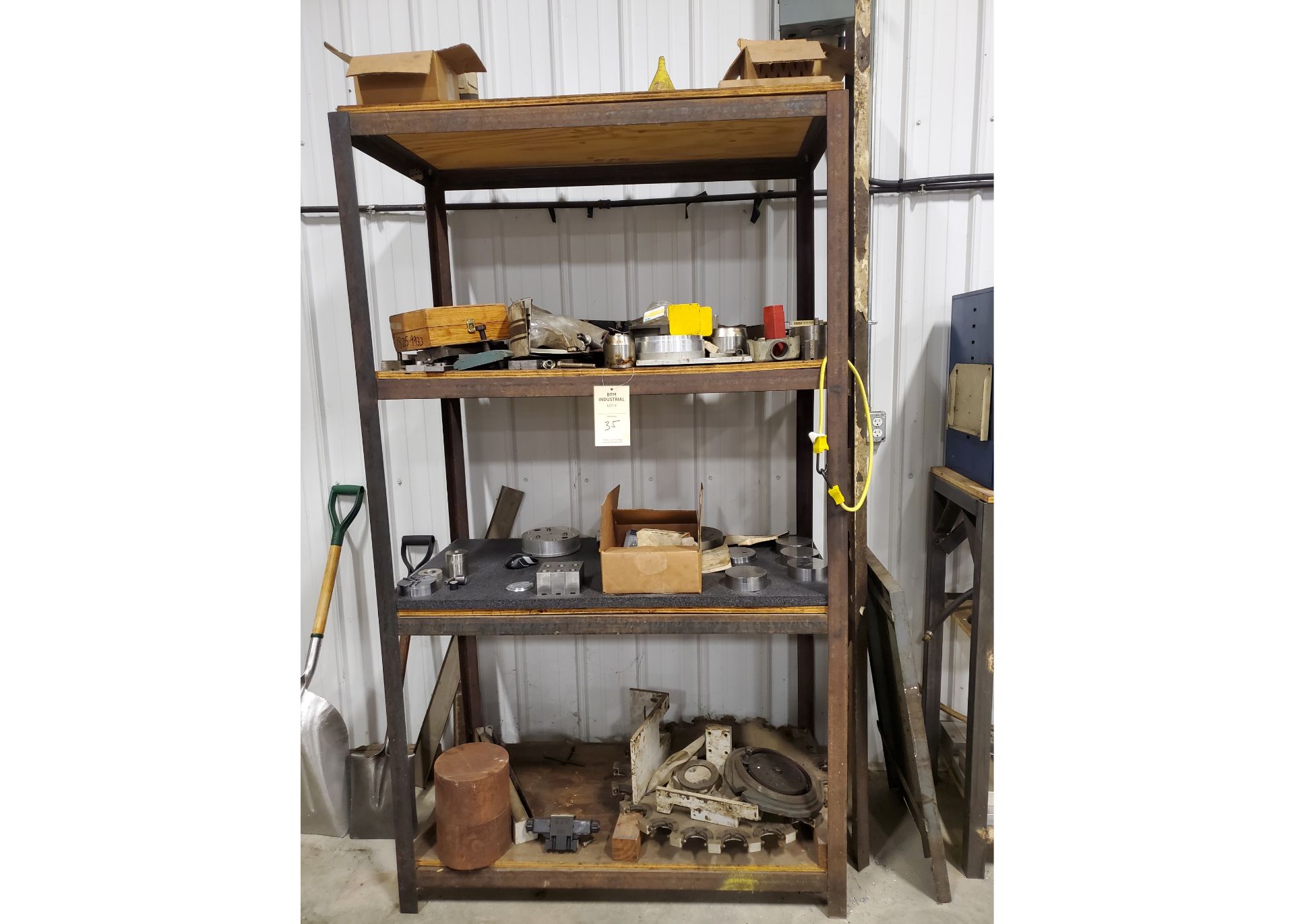 Storage Shelf with Contents