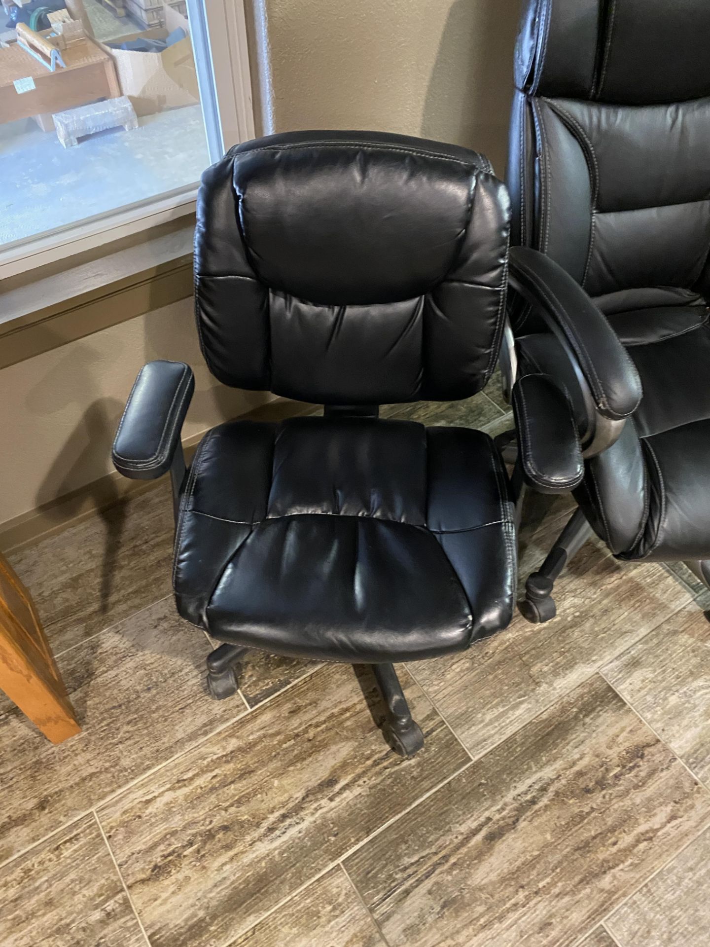 (2) Leather Office Chairs - Image 2 of 3