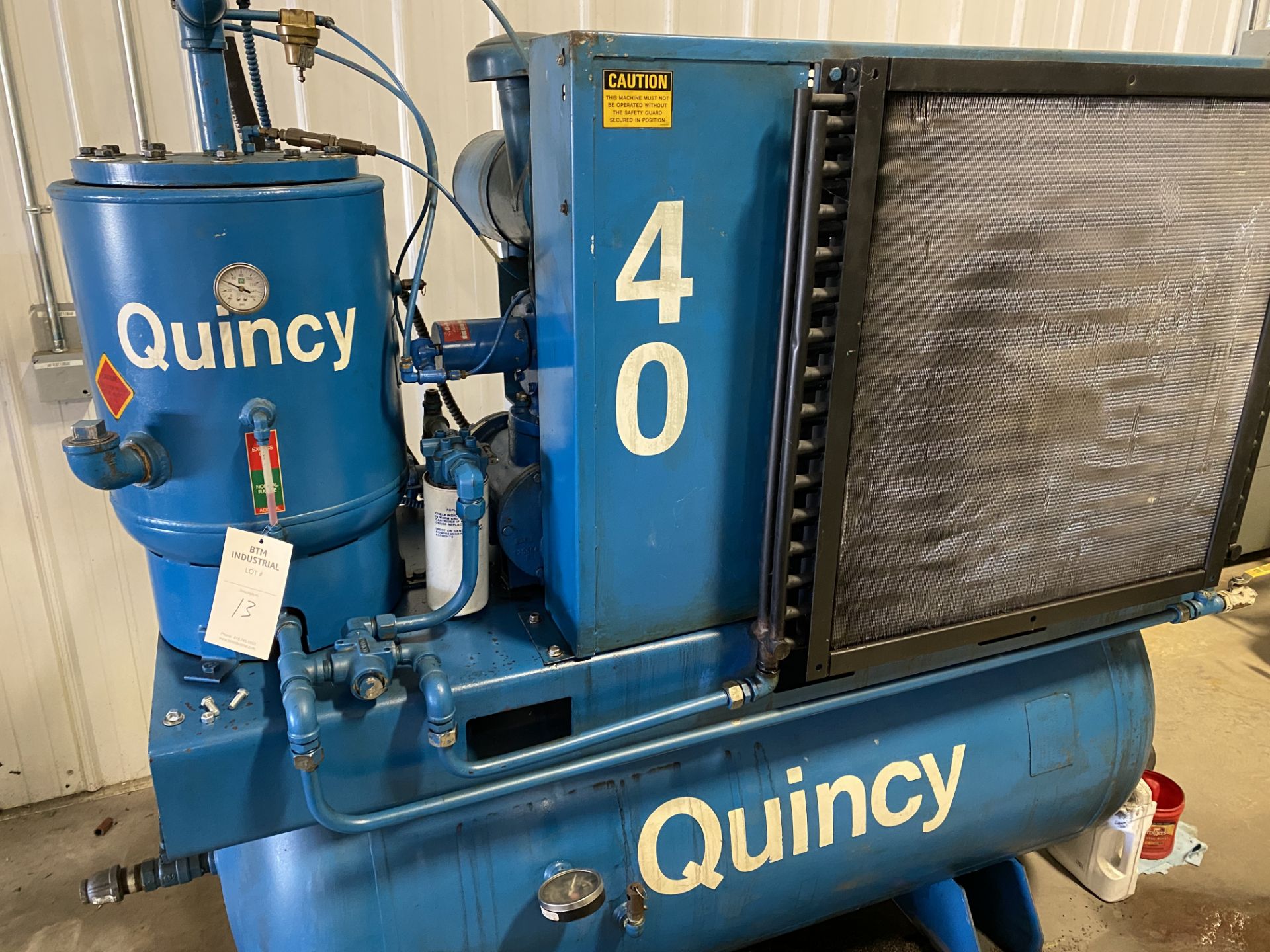 Quincy 40 Horsepower Air Compressor - Image 7 of 8