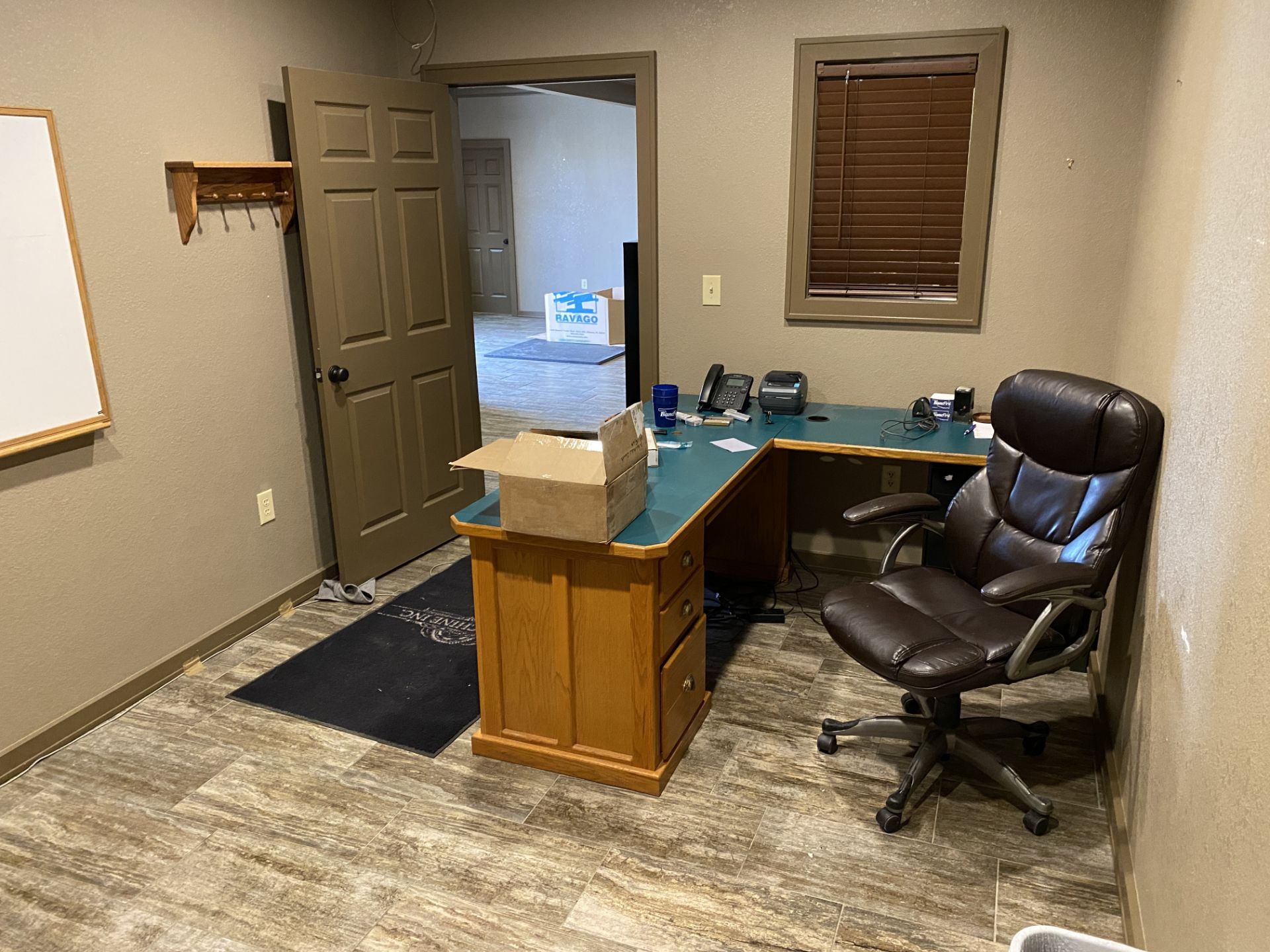 Office Furniture - Desk, Chairs, and Storage Rack