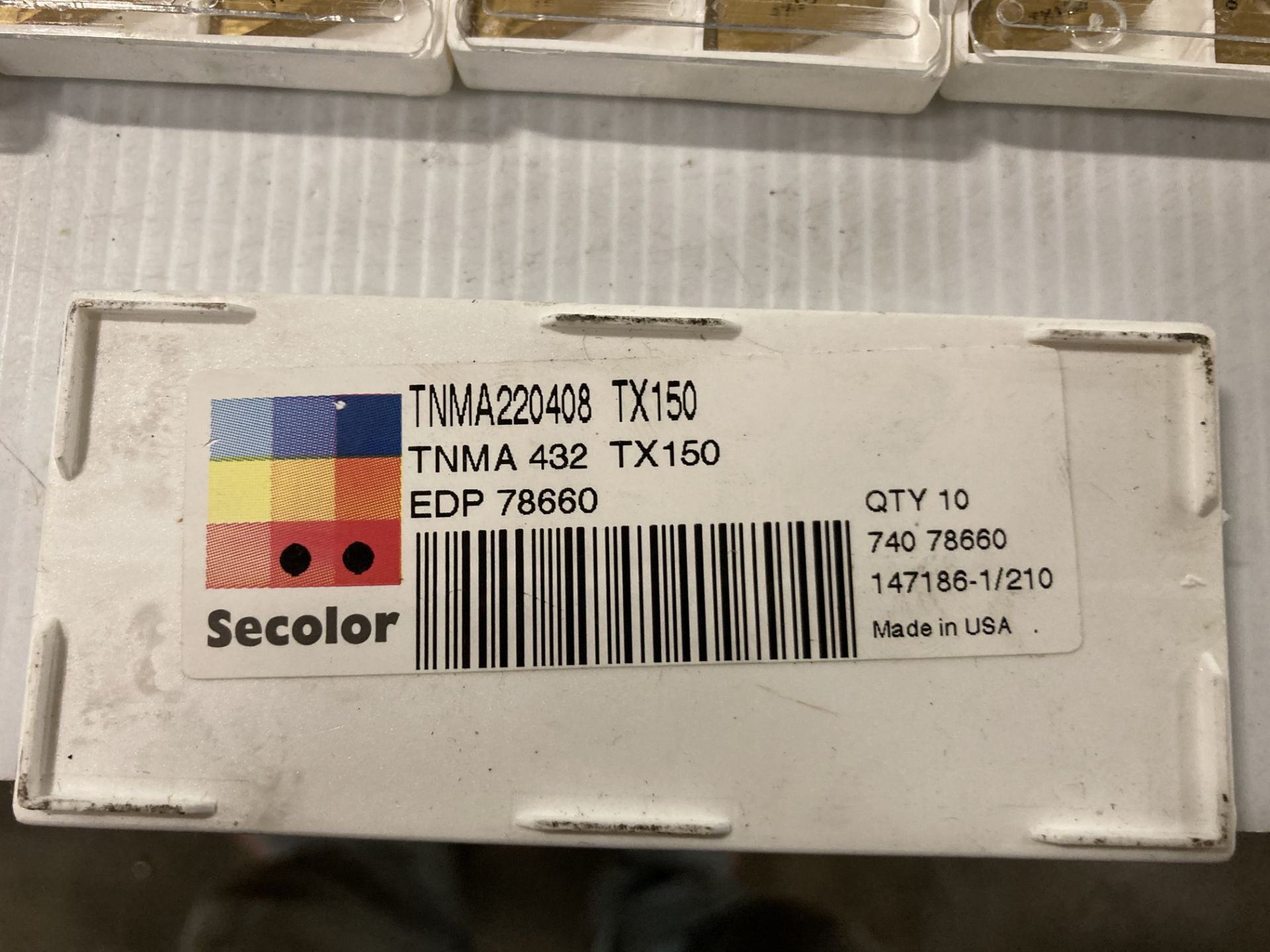 Lot of (200) New? Seco Carbide Inserts, P/N: TNMA 432 - Image 3 of 3