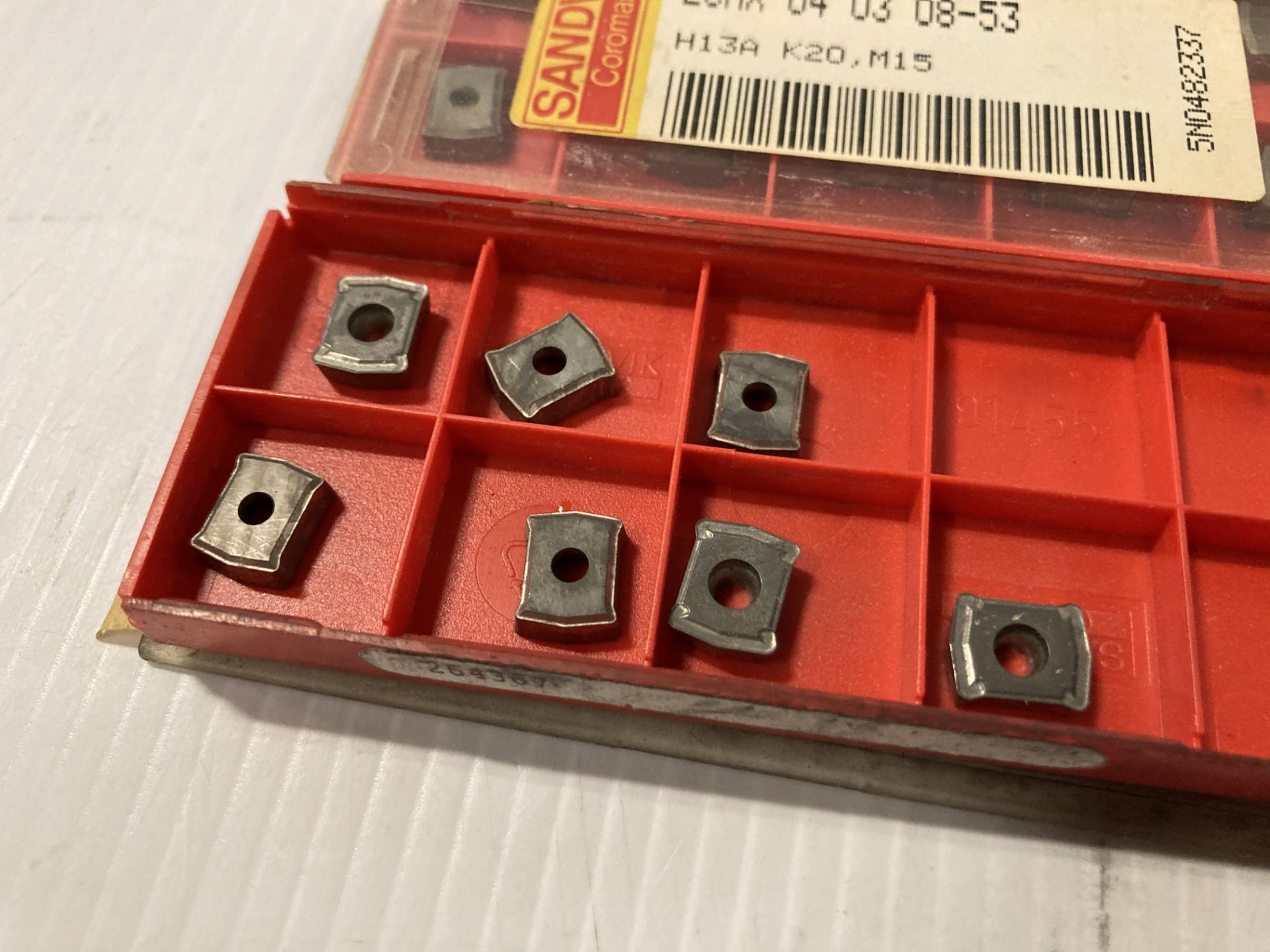 Lot of (97) New? Sandvik Carbide Inserts, P/N: LCMX 04 03 08-53 - Image 2 of 3