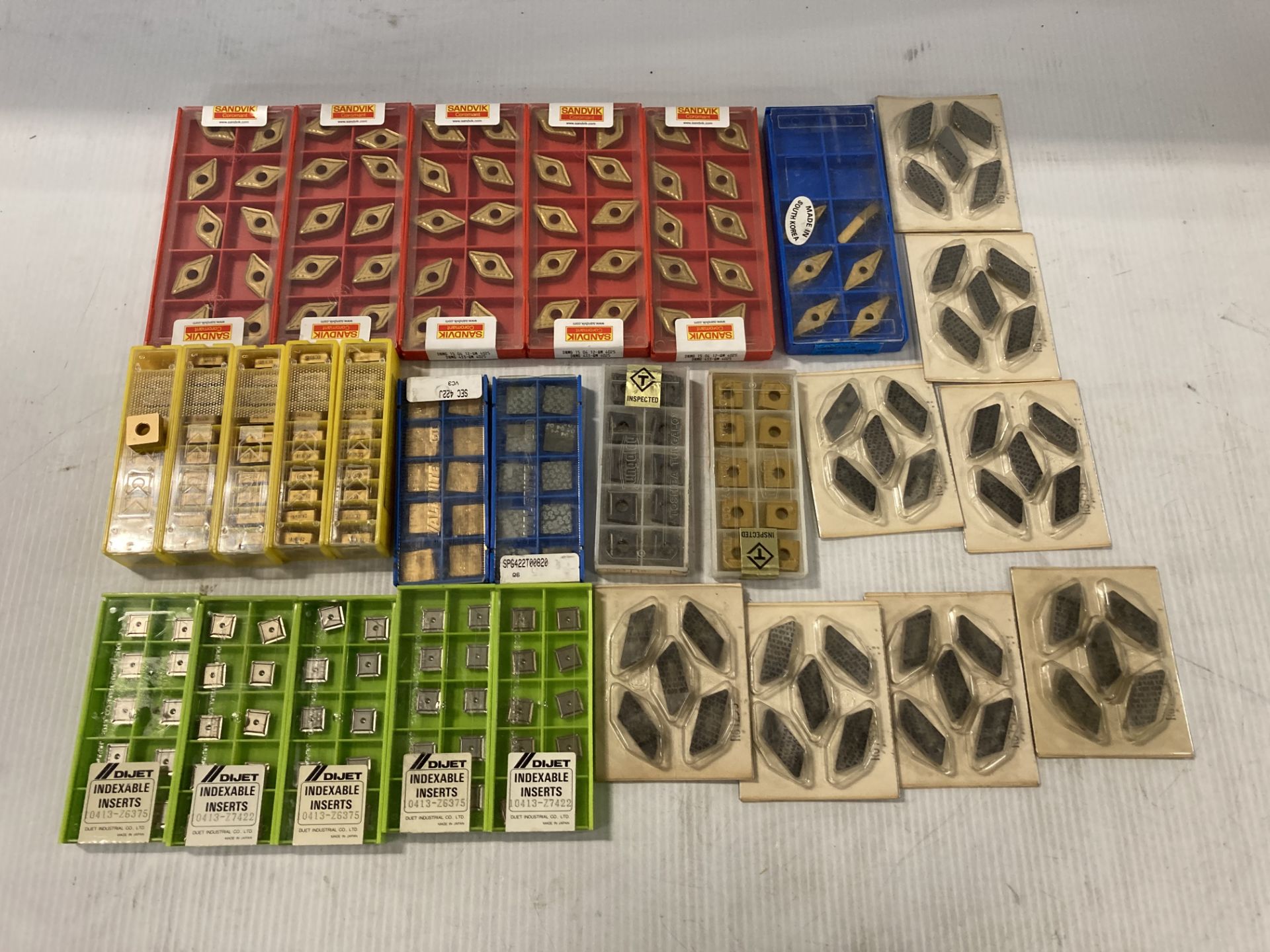 Lot of (235) New? Misc Carbide Inserts