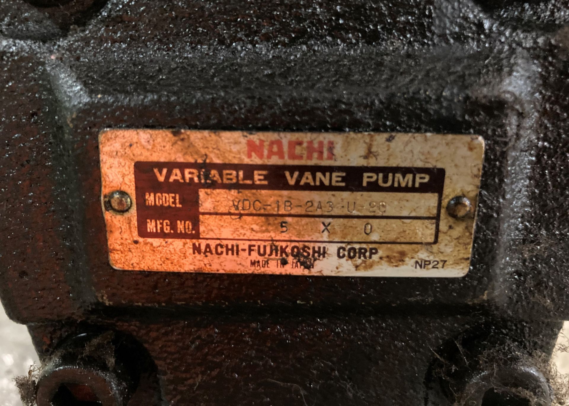 Nachi Uni Pump, M/N: UVC-1A-A3-22A-4-6018B - Image 6 of 6