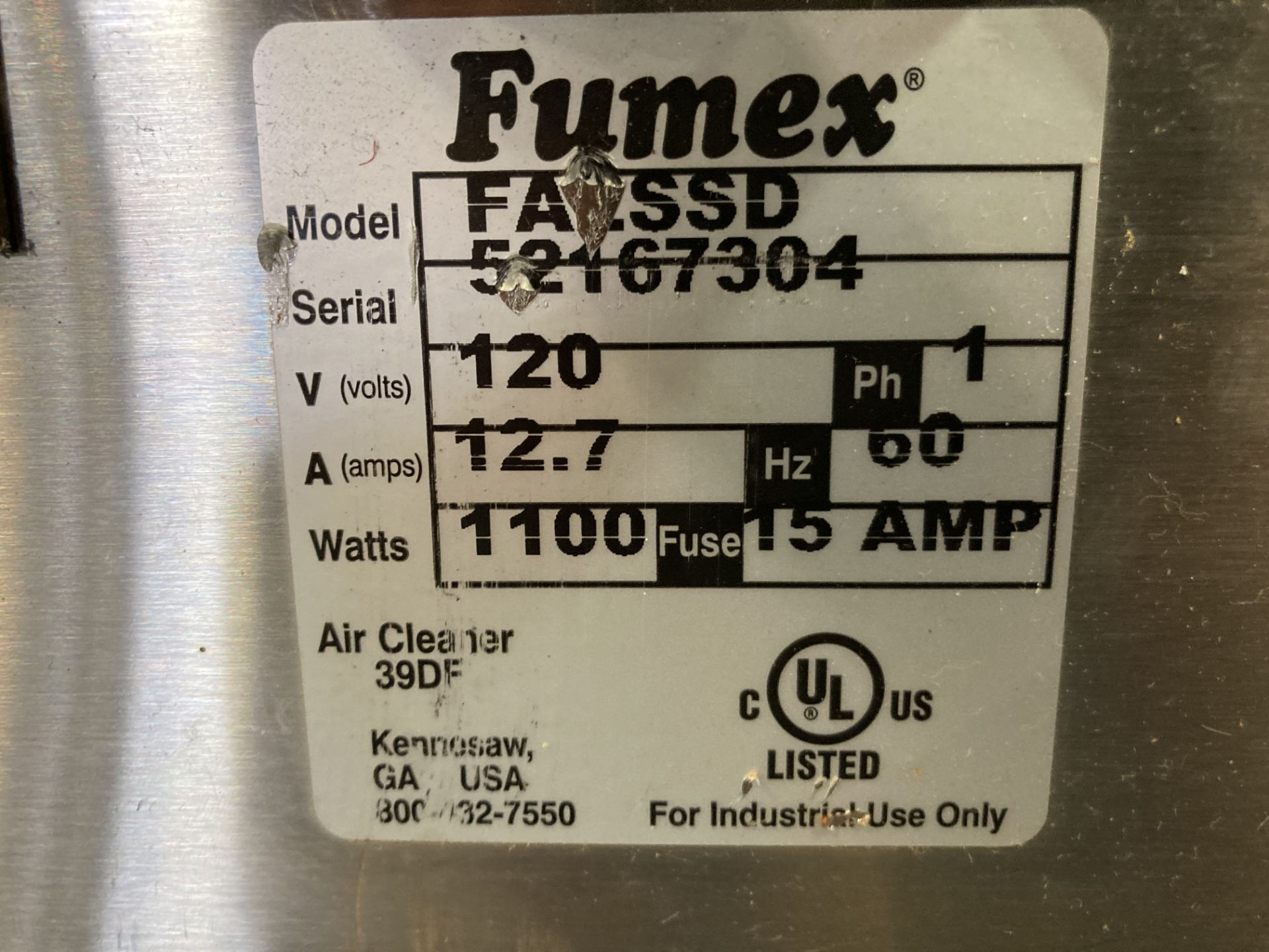 Fumex Weld Fume Extractor - Image 6 of 6