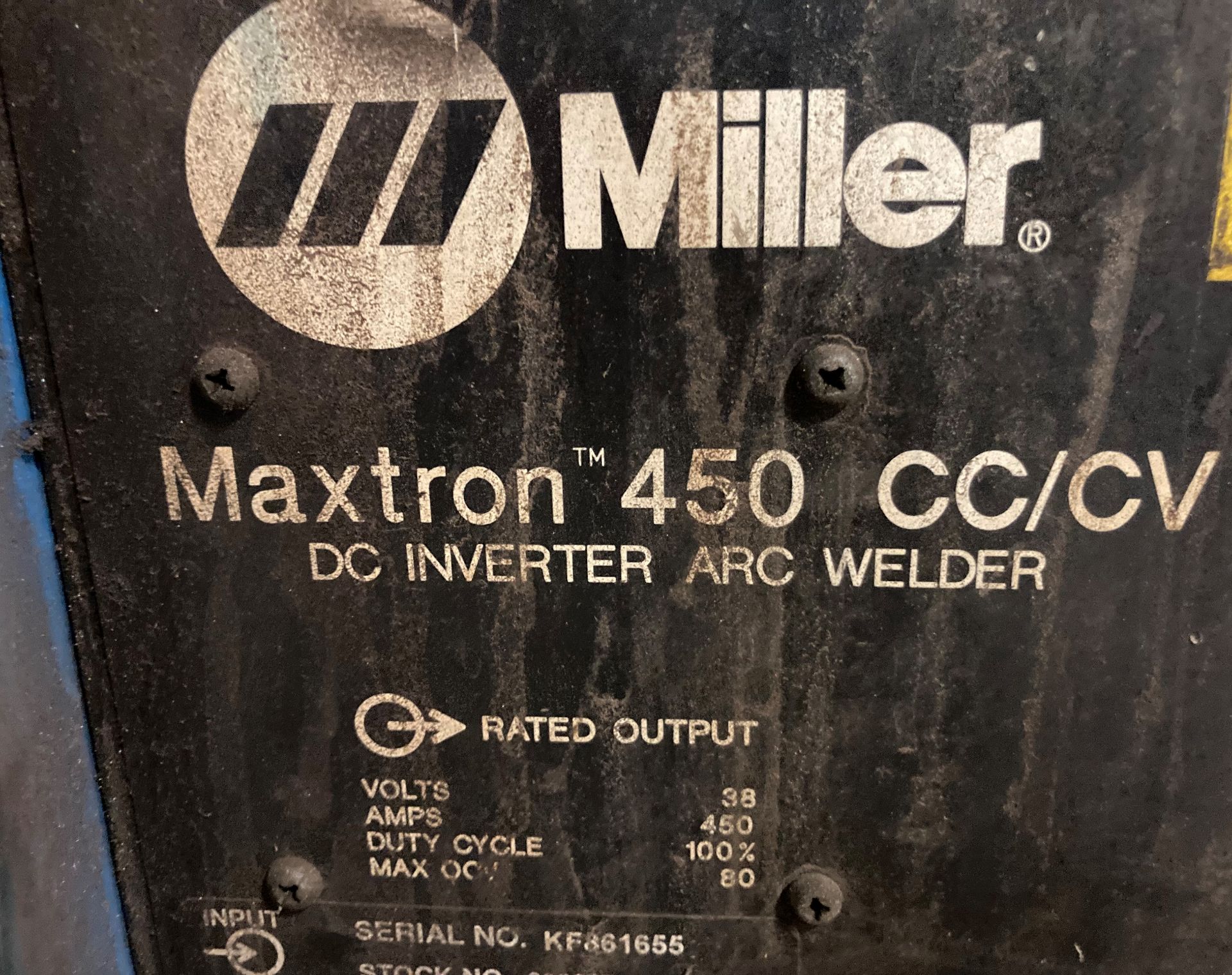 Miller Maxtron 450 CC/CV Arc Welder - Image 5 of 6