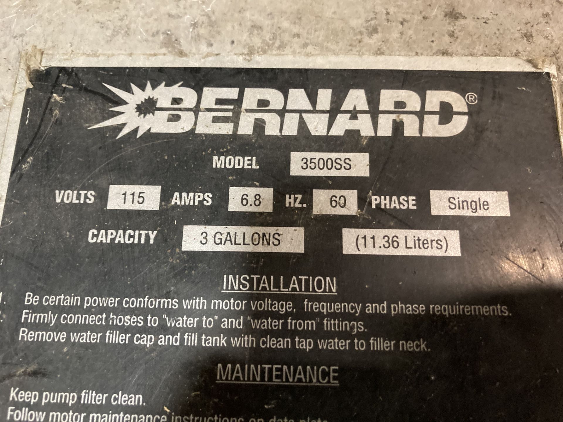 Bernard Welding Water Cooler System - Image 6 of 6