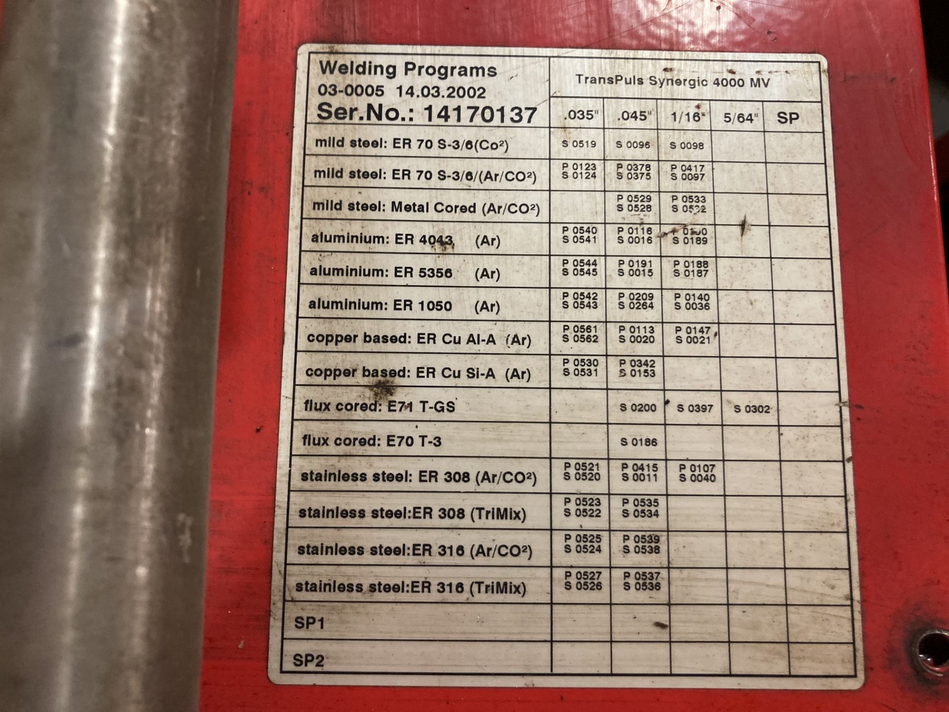 (3) Fronius TransPuls Synergic 4000 MV Welders **Both units have repair tag that says "Error - Image 9 of 14