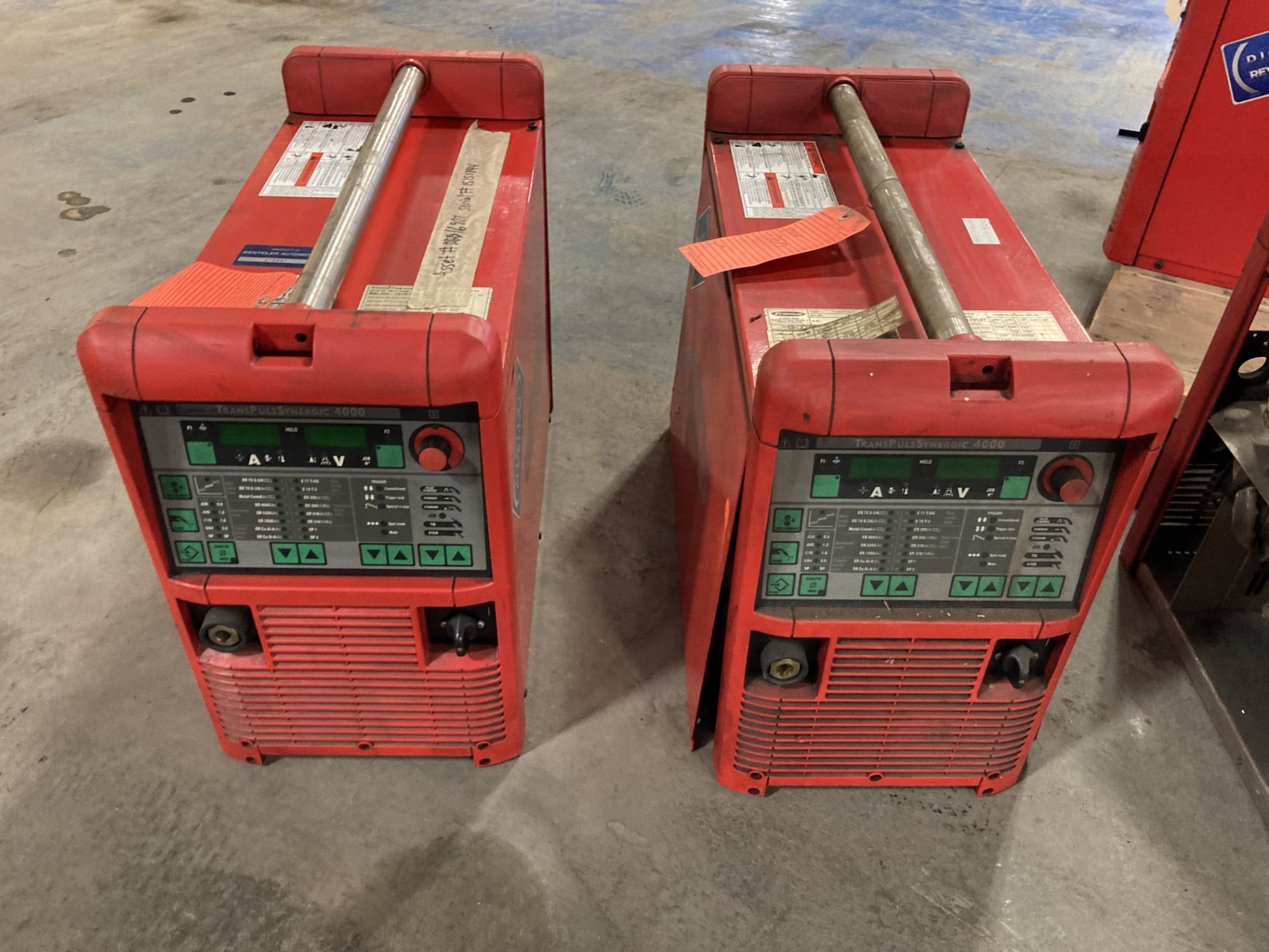 (3) Fronius TransPuls Synergic 4000 MV Welders **Both units have repair tag that says "Error - Image 2 of 14