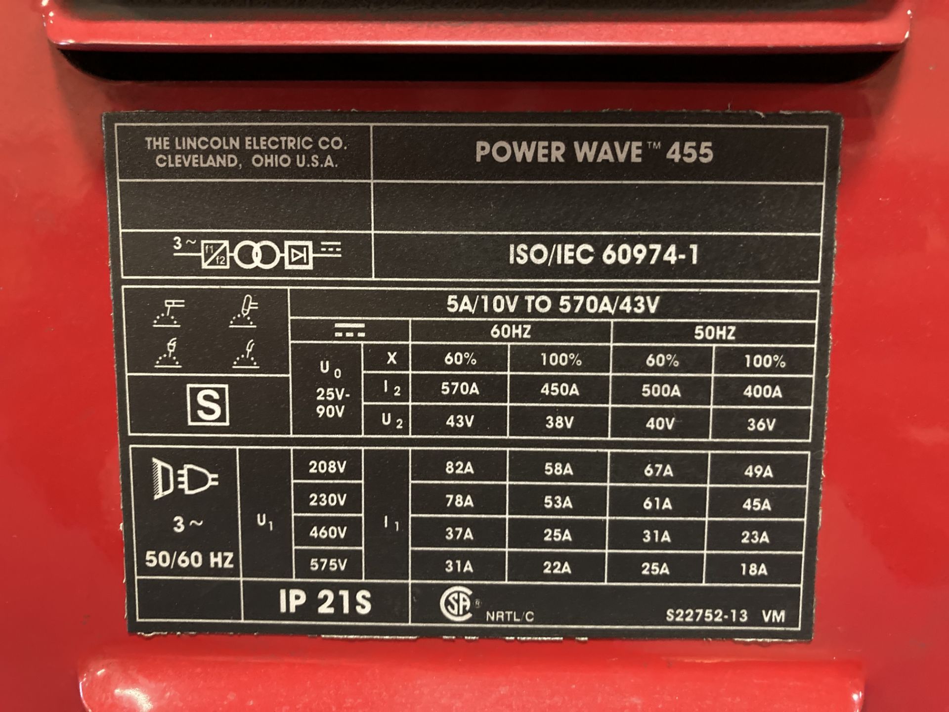 Lincoln Electric Power Wave 455M/STT Welder - Bild 6 aus 7