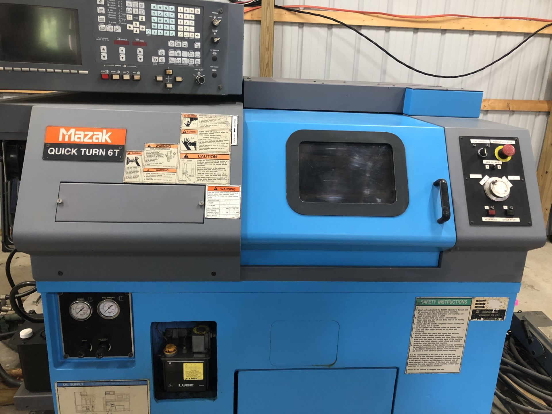 Mazak QT6T CNC Lathe w/ Mazatrol T Plus