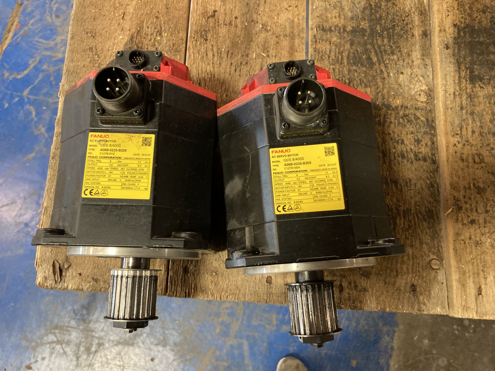 (2) Fanuc AC Servo Motors, M/N: ais 8/4000 - Image 3 of 5