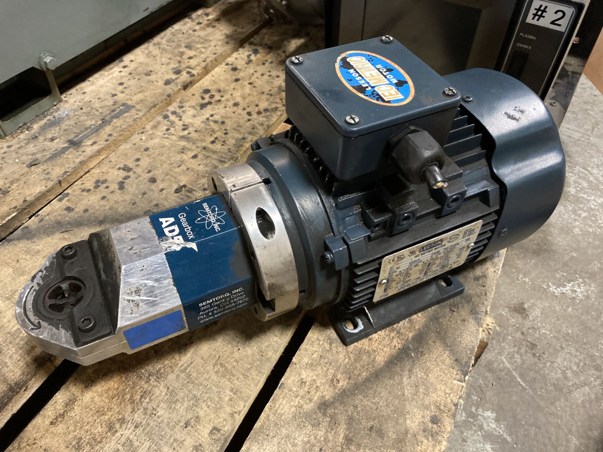 Leeson Metric Motor with Semtorq AD5 Gearbox