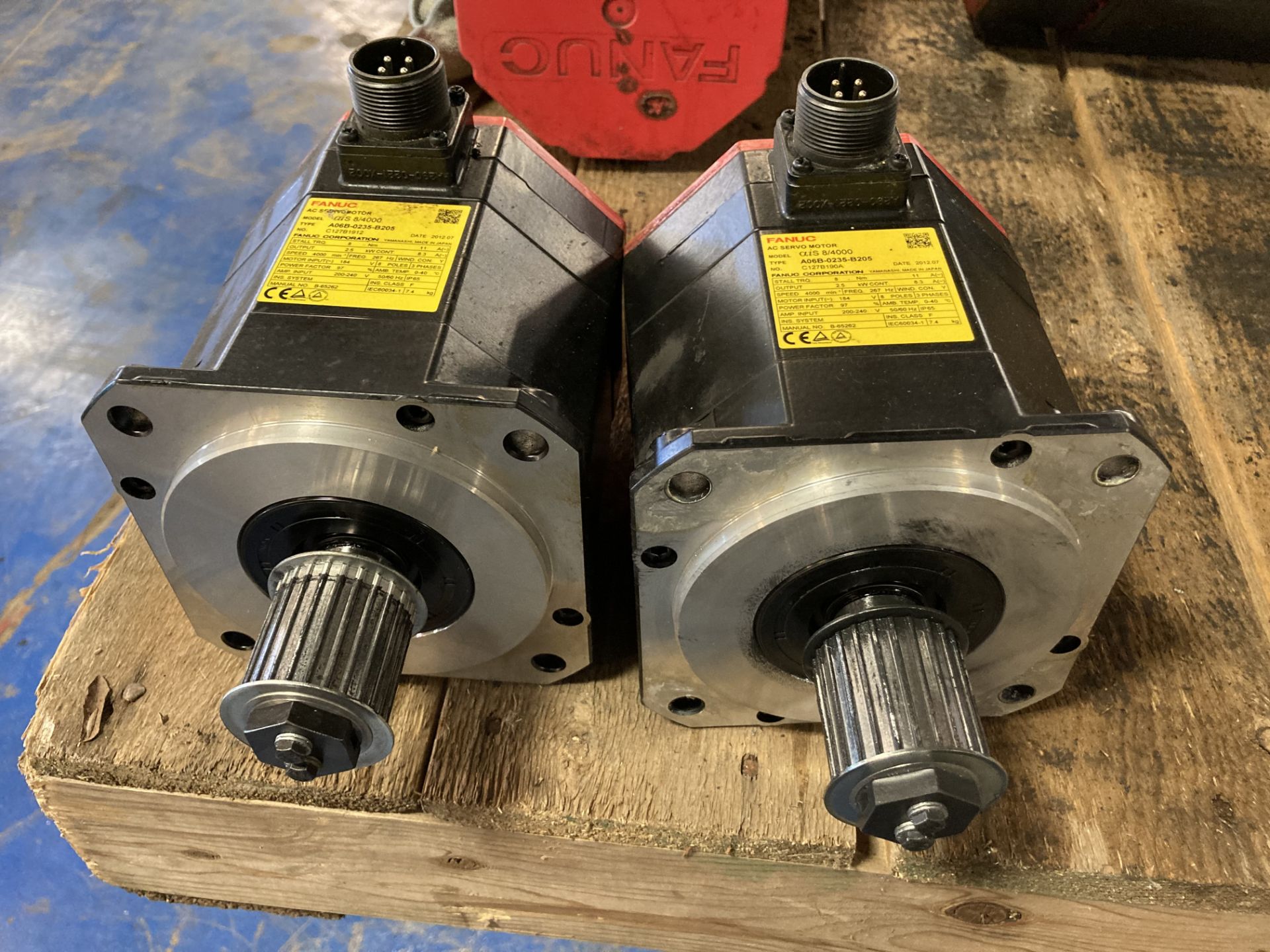 (2) Fanuc AC Servo Motors, M/N: ais 8/4000 - Image 2 of 5