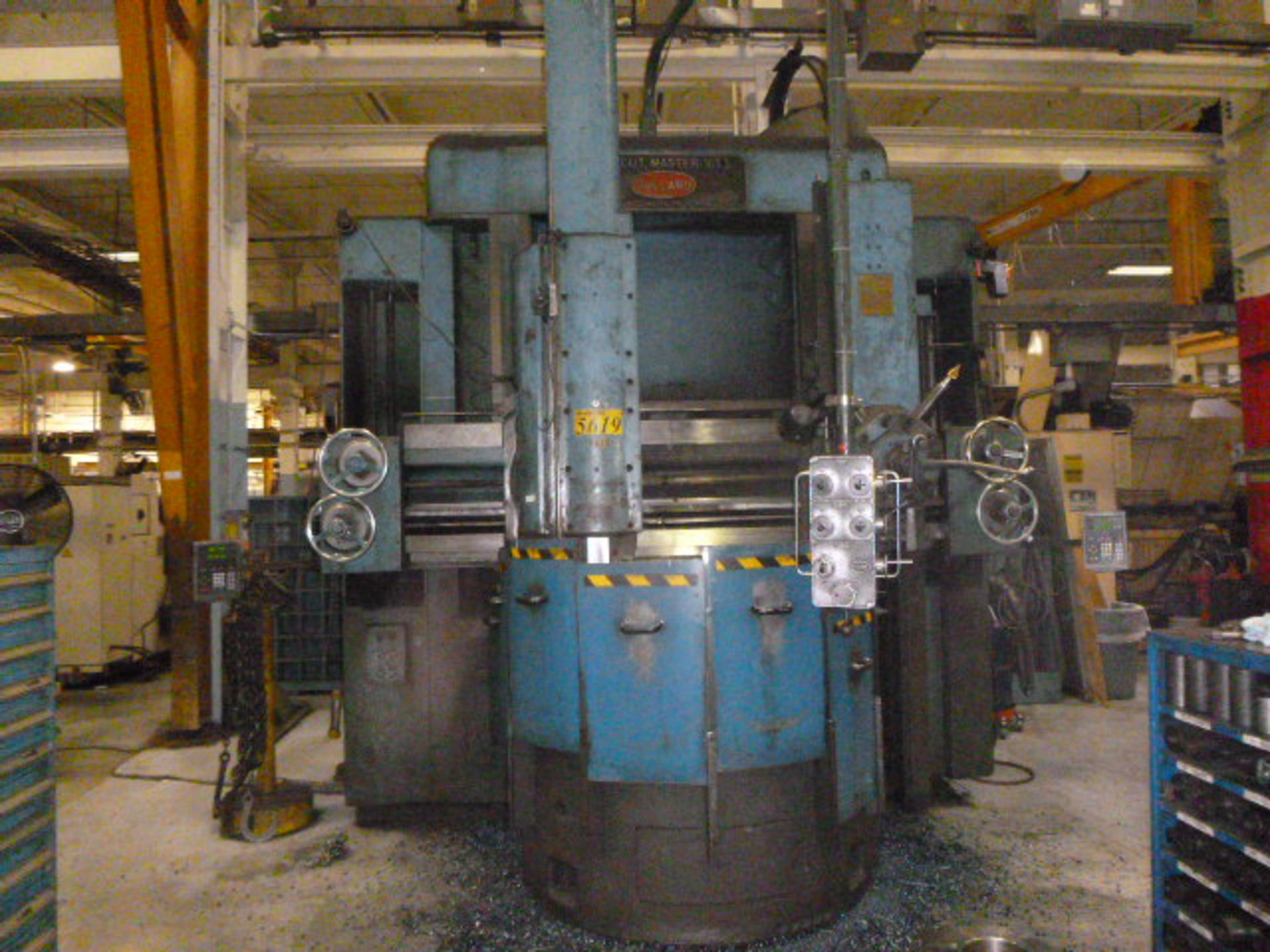 56" Bullard Cut-Master Vertical Turret Lathe, 2 Rail Heads, No Side Heads