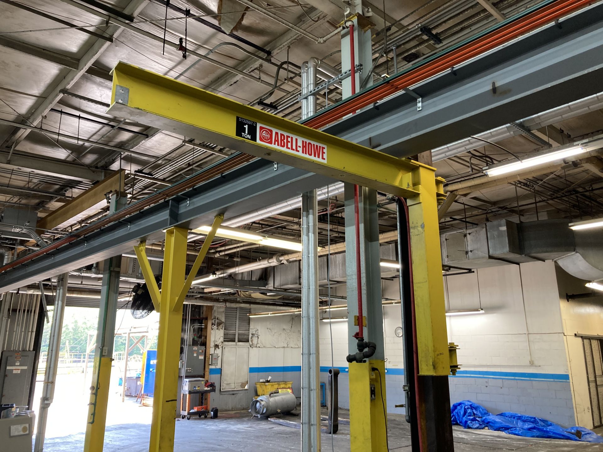 Abell - Howe 1 Ton Beam Mounted Jib Crane - Image 2 of 5