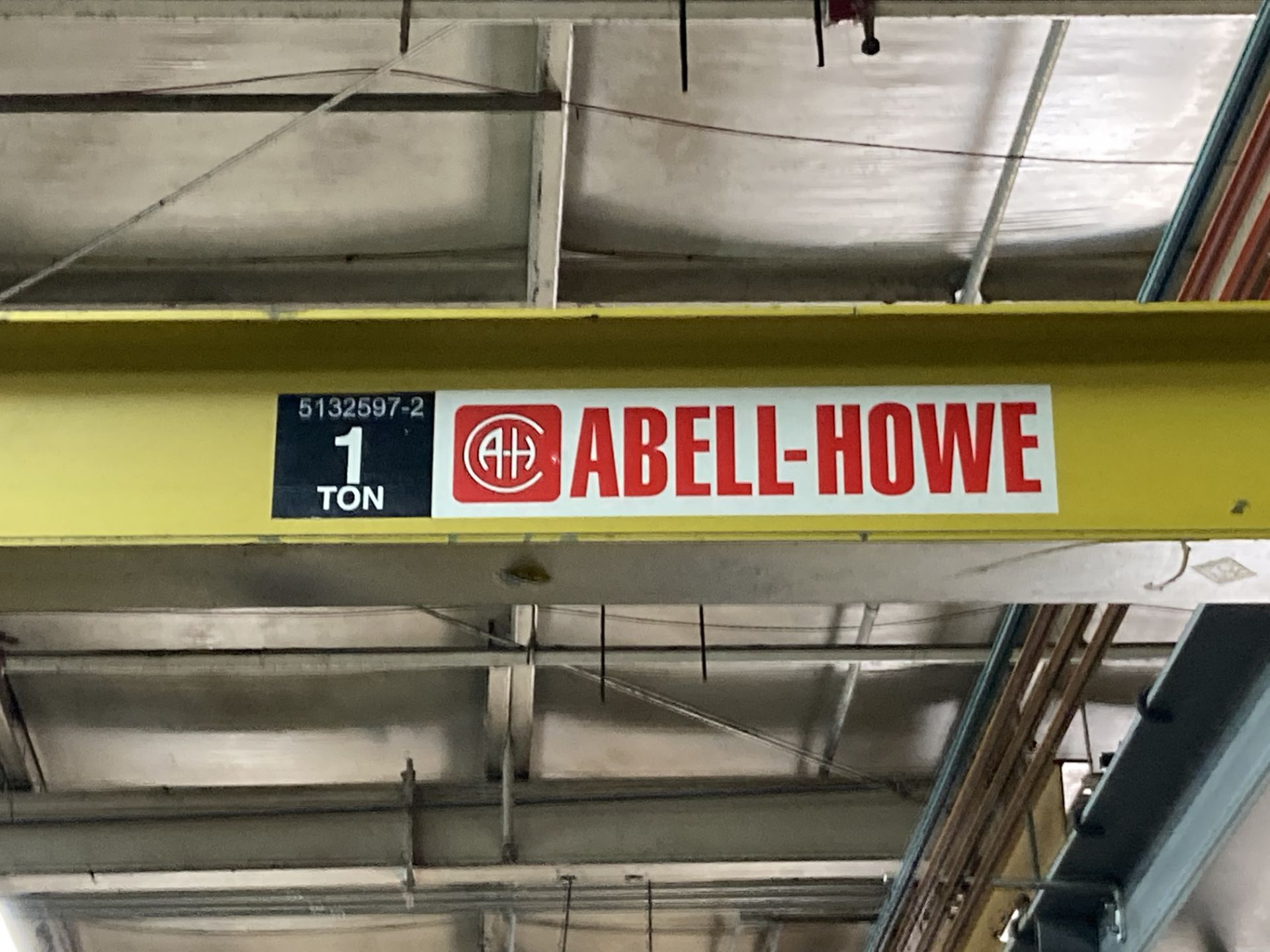 Abell - Howe 1 Ton Beam Mounted Jib Crane - Image 5 of 5