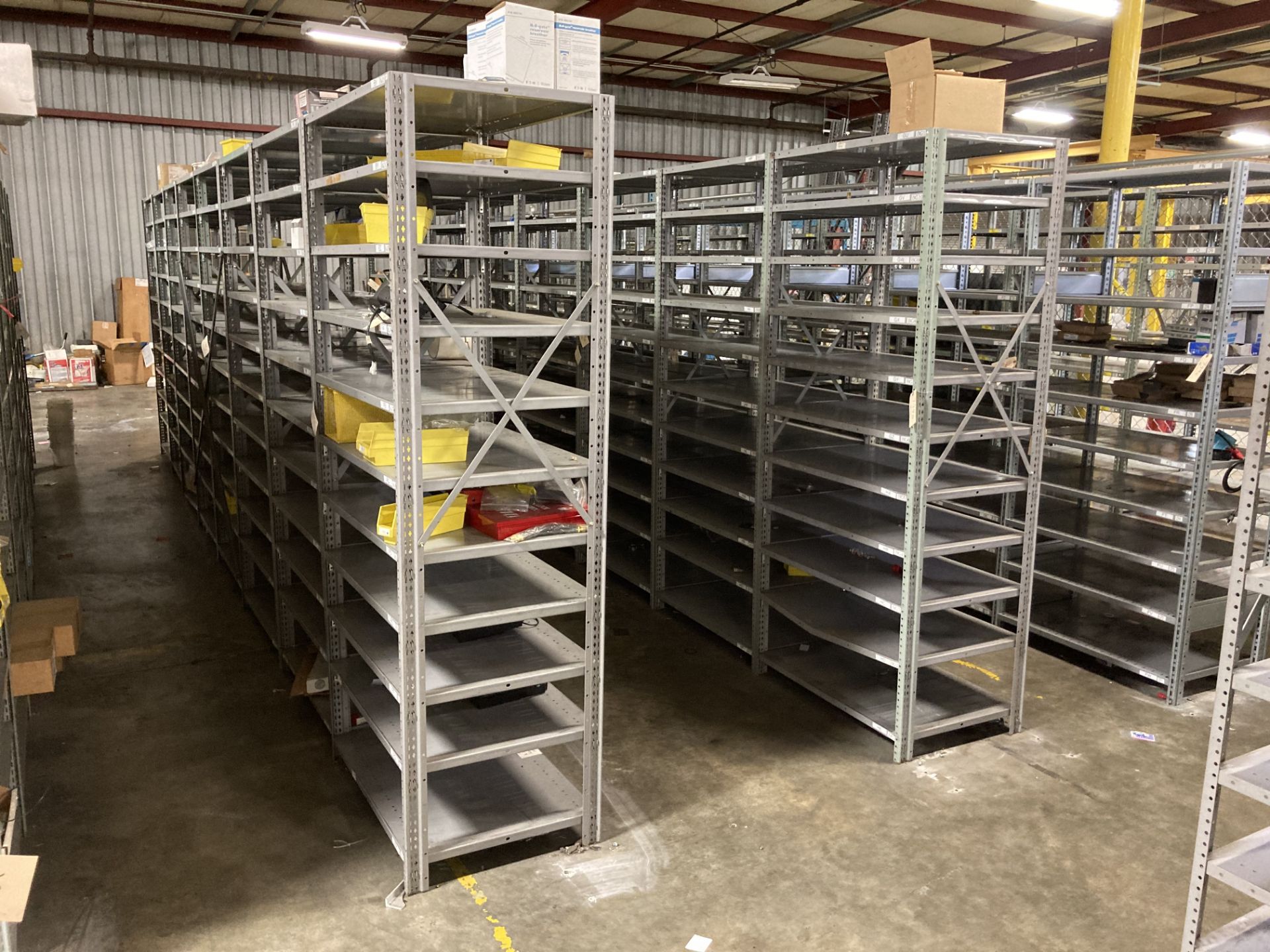 Lot of (74) Sections of Shelving