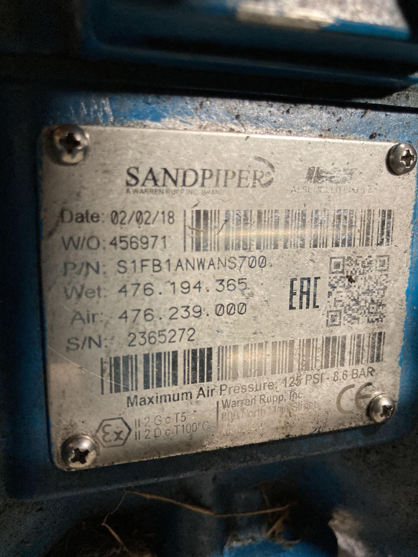 SandPiper Pump, P/N: S1FB1ANWANS700 - Image 5 of 5