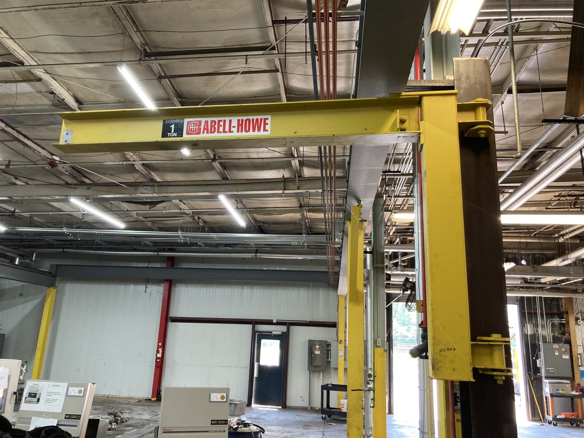 Abell - Howe 1 Ton Beam Mounted Jib Crane