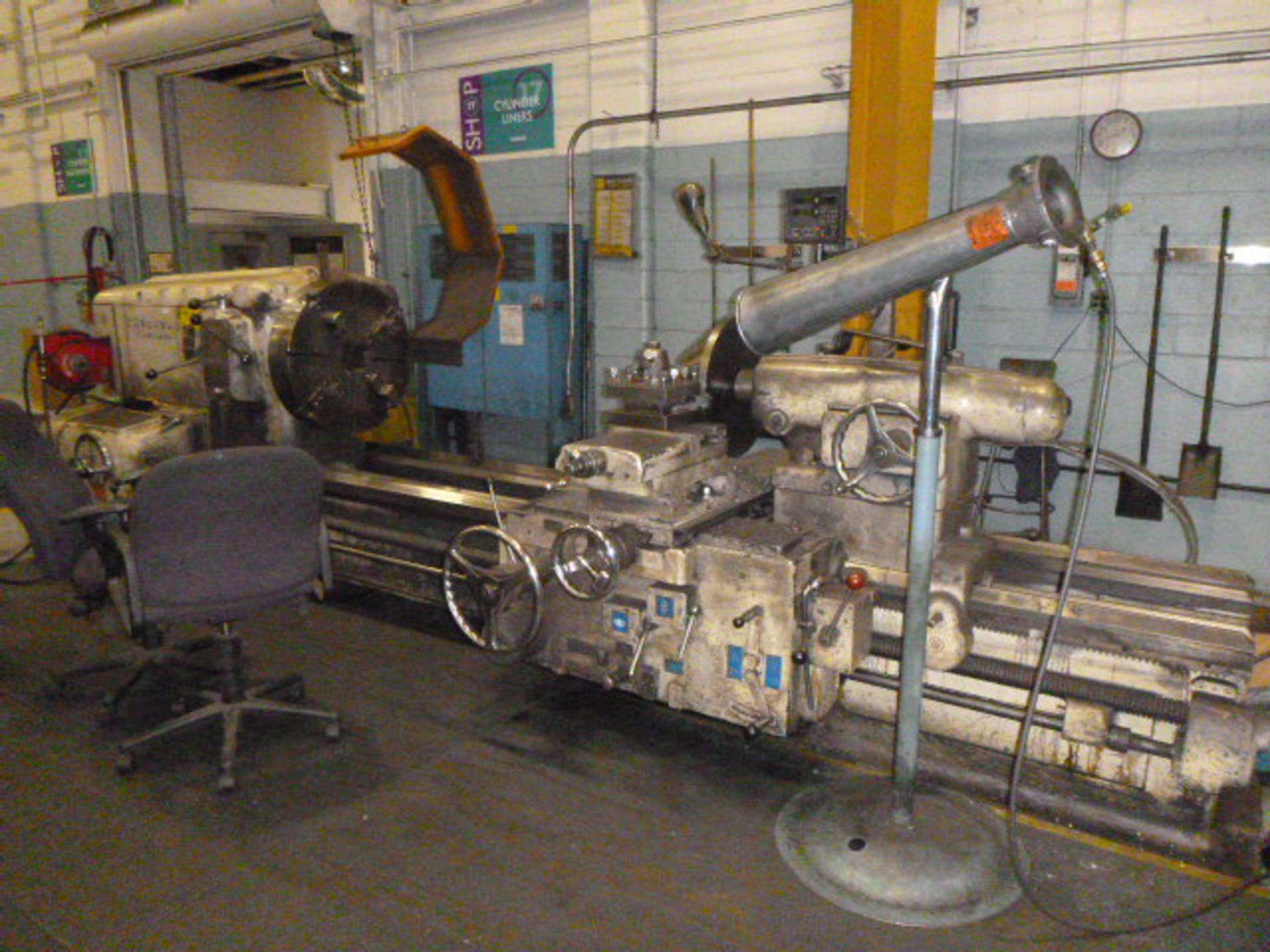 39" x 96" American Engine Lathe, w/ DRO System - Image 2 of 13