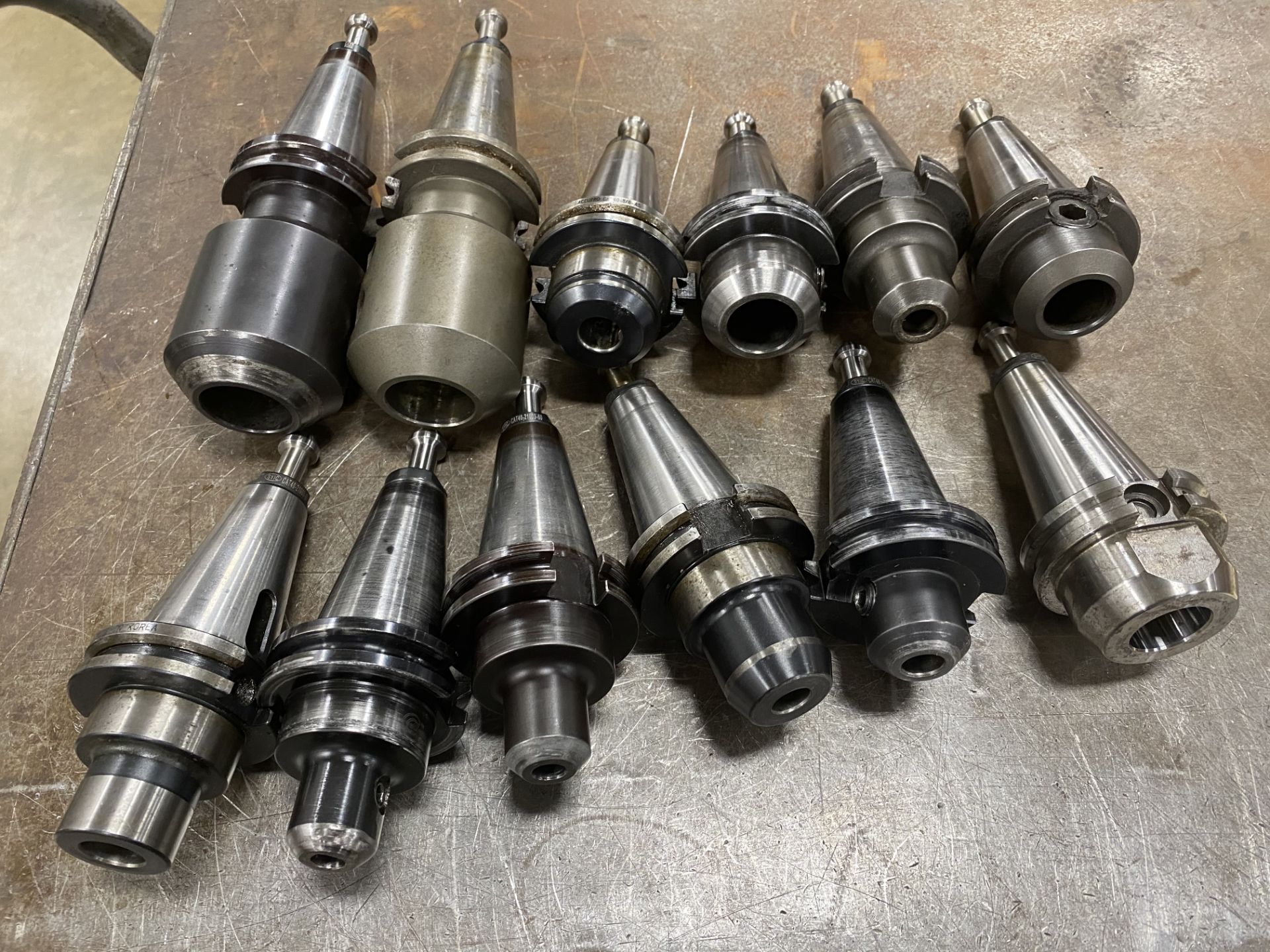 Lot of (12) Misc CAT40 Tool Holders