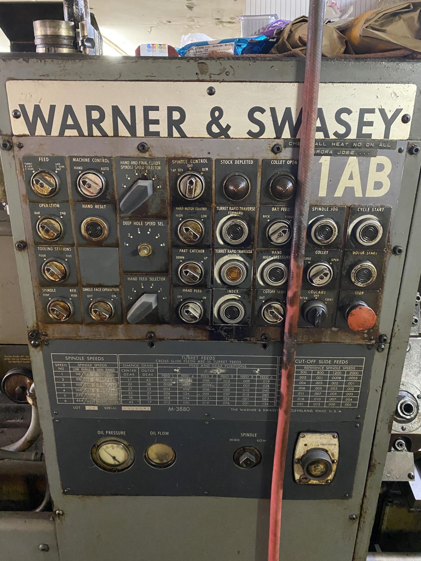WARNER & SWASEY 1AB AUTOMATIC LATHE - Image 7 of 9